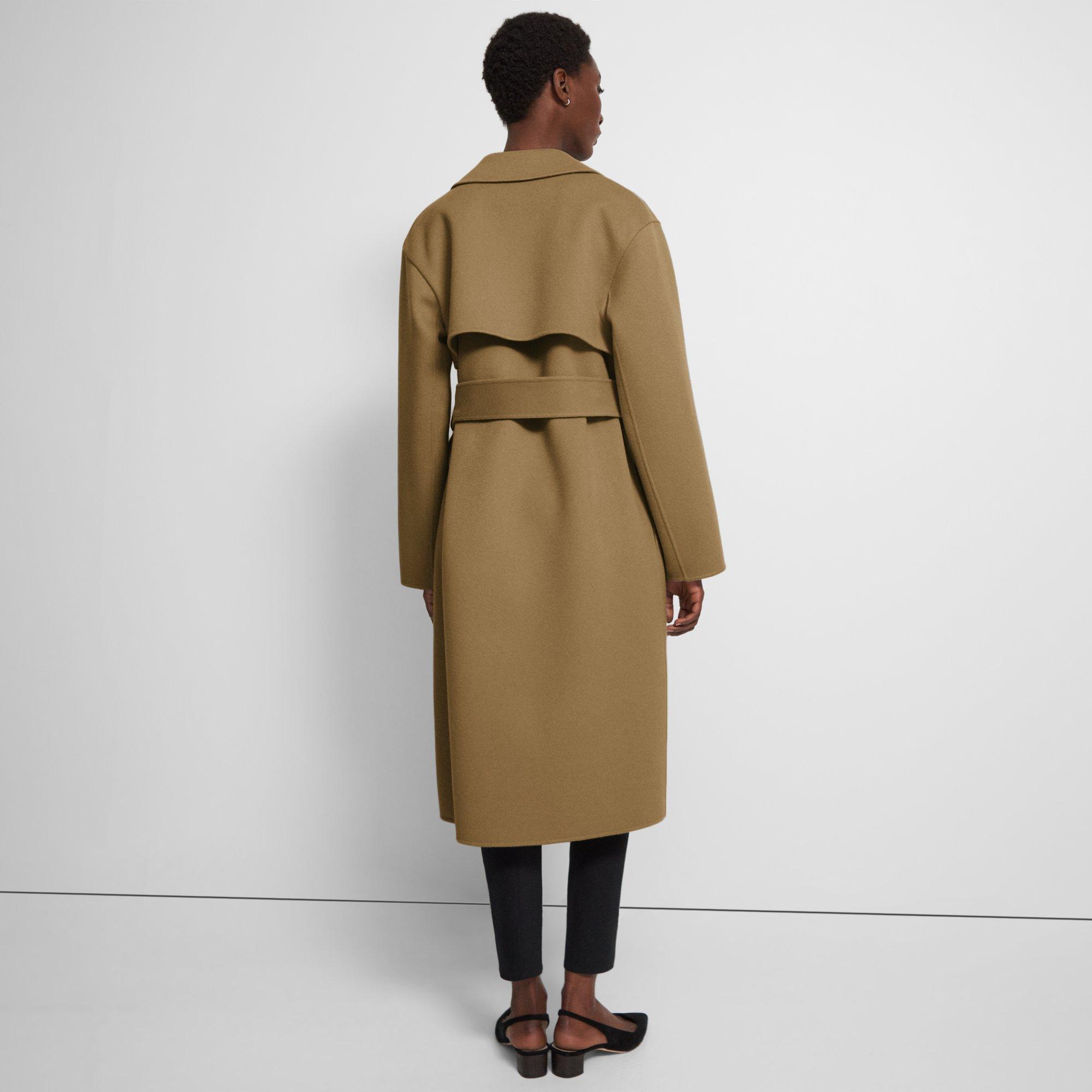 Wrap Trench Coat in Double-Face Wool-Cashmere