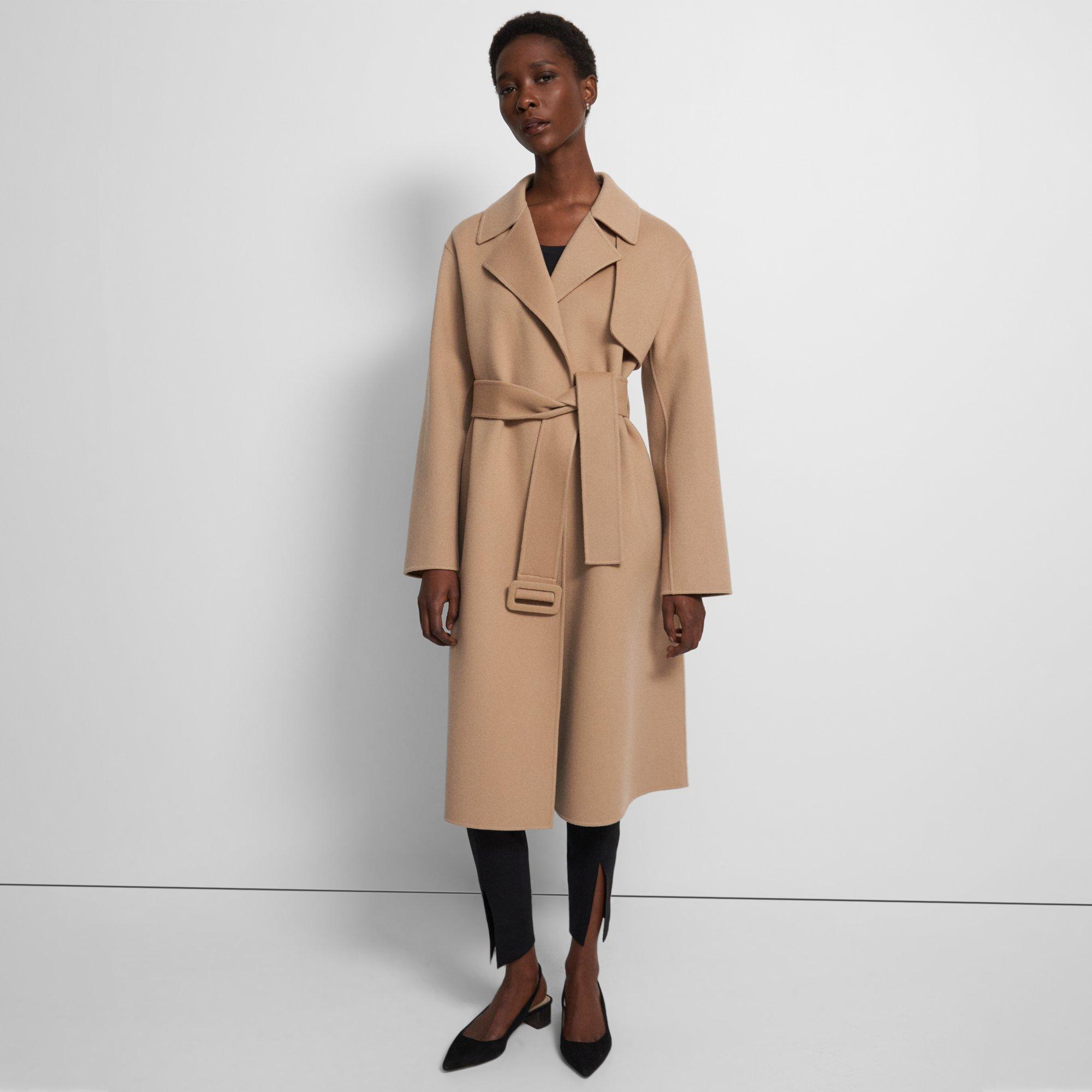 Theory cashmere 2024 wrap coat