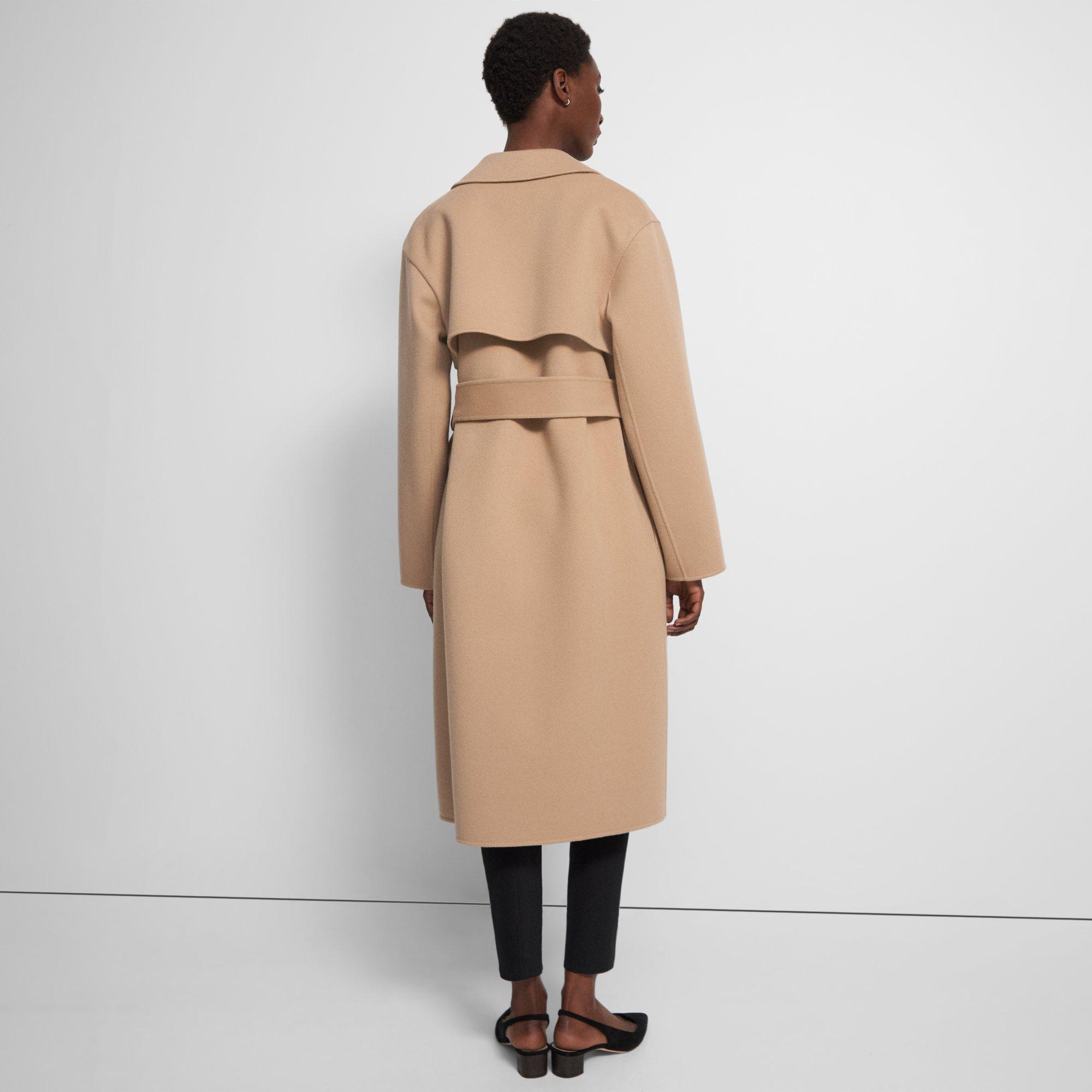 Wrap Trench Coat in Double-Face Wool-Cashmere