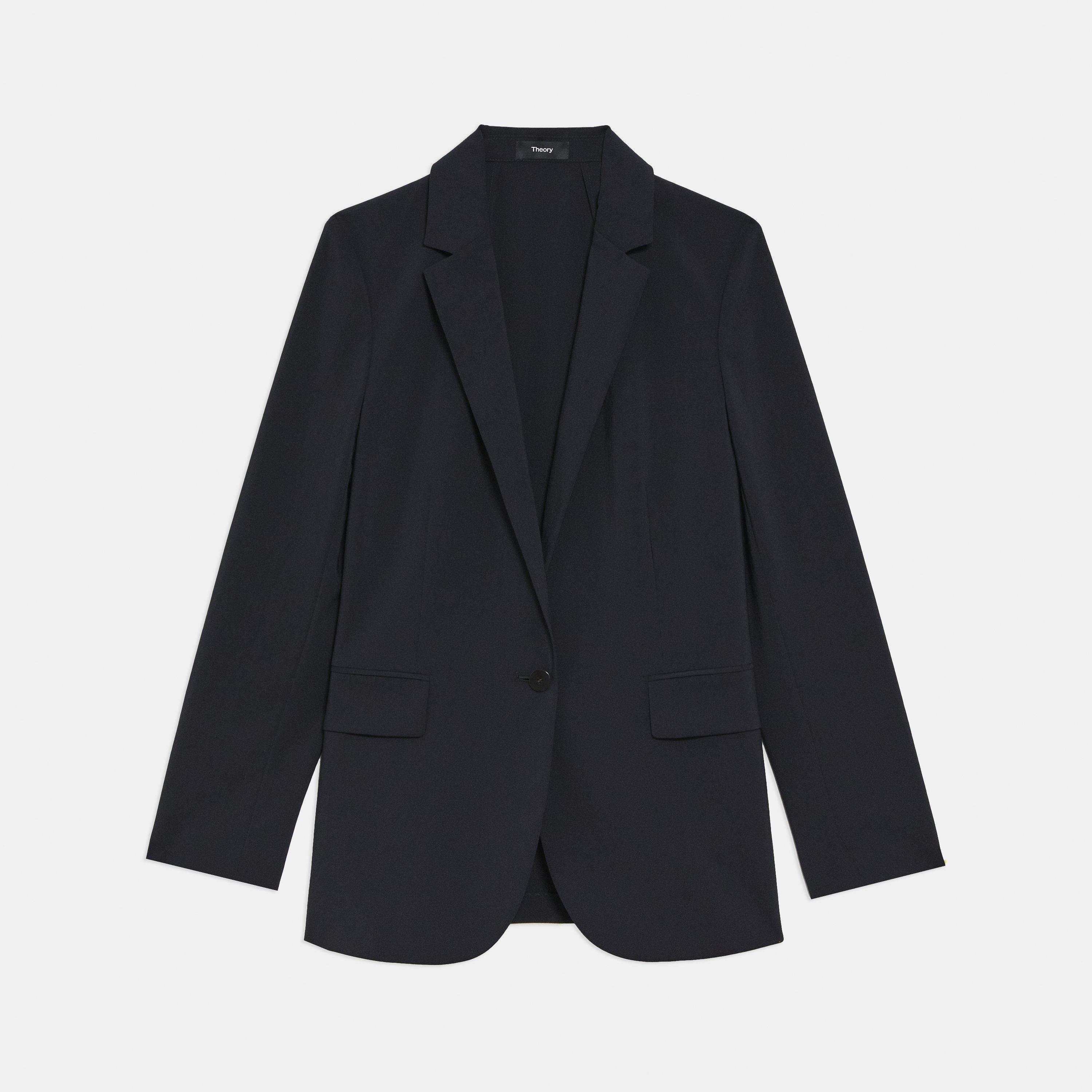 Crisp Poly Casual Blazer | Theory