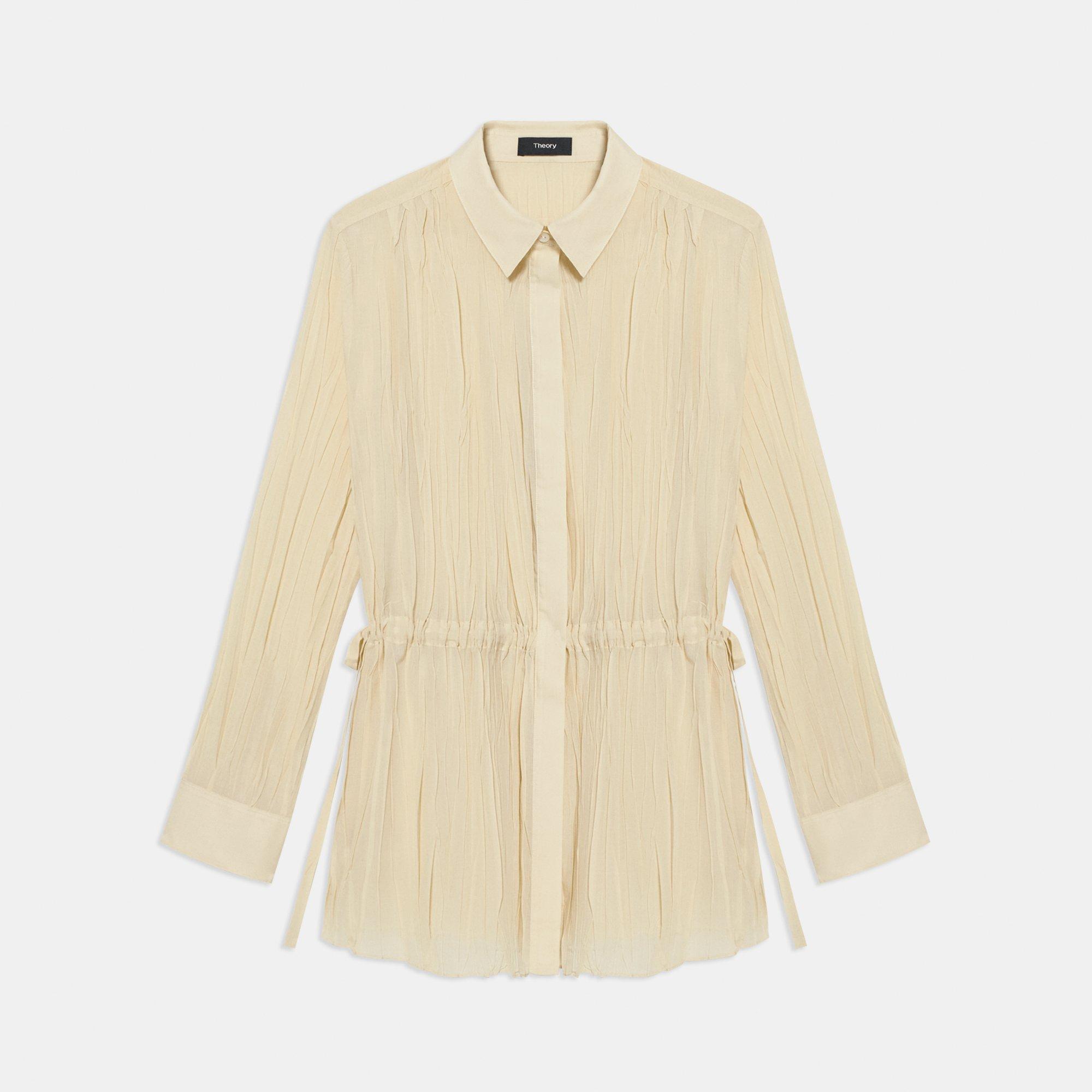 Pleated Shirt in Poly