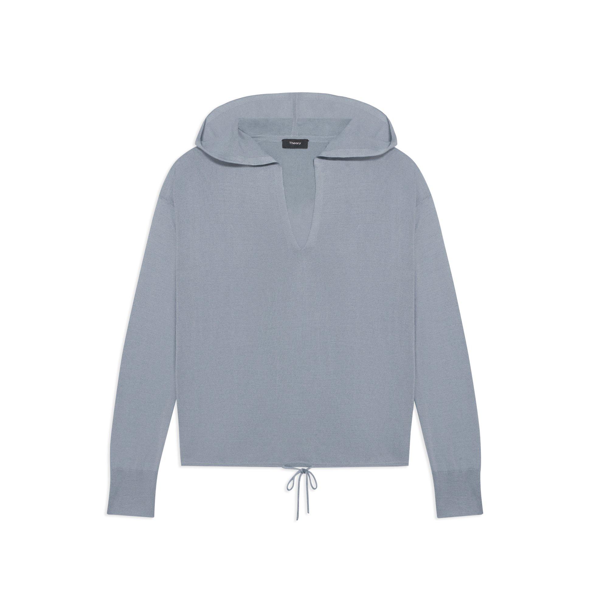 Washable Silk Relaxed Hoodie | Theory