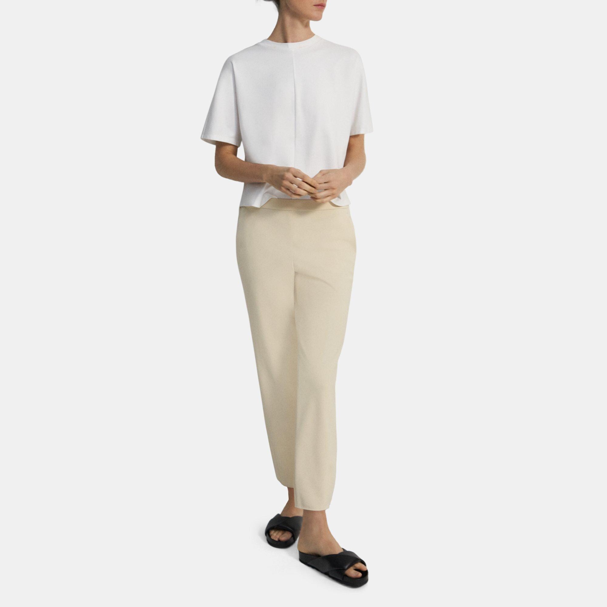 Tapered Pull-On Pant in Precision Ponte