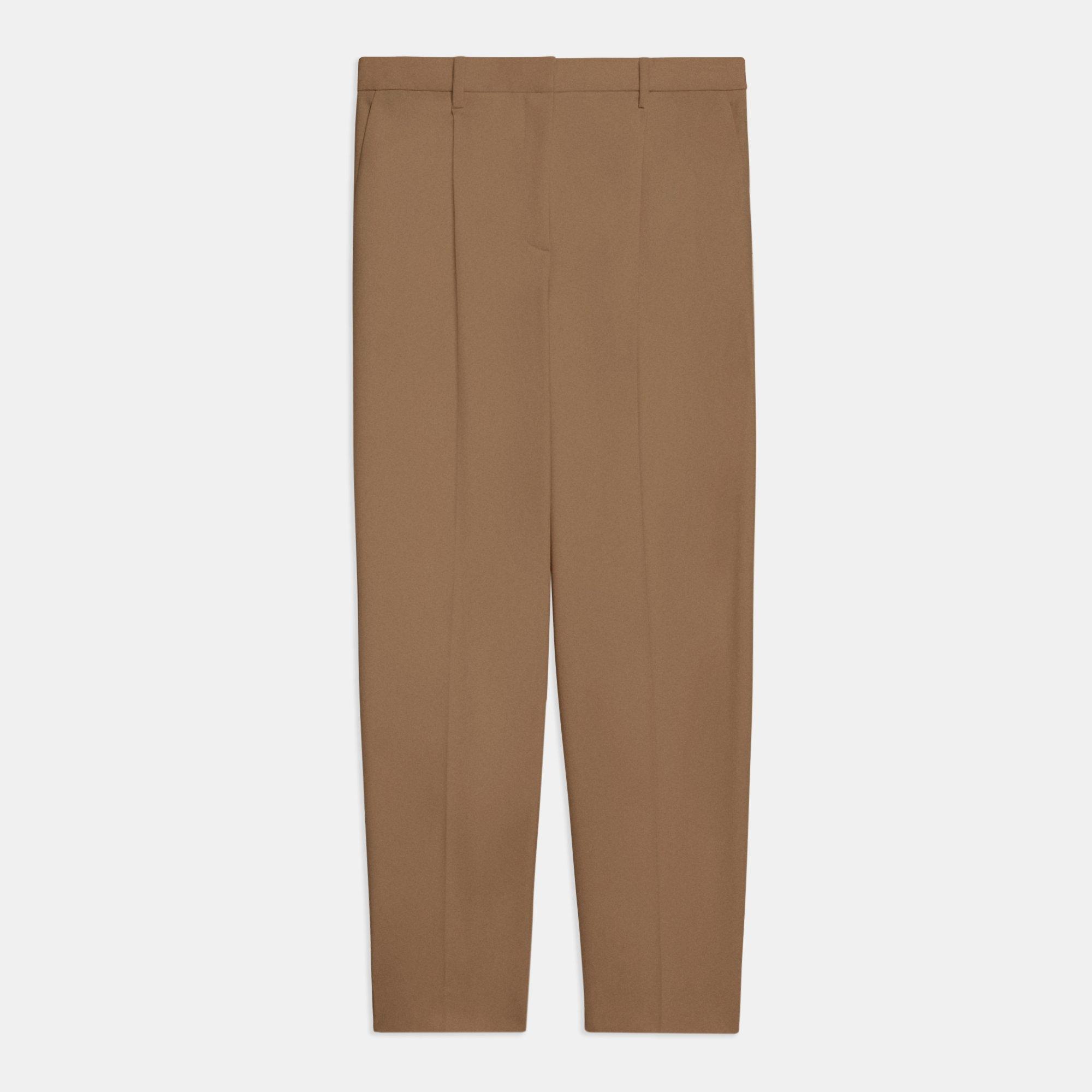 Pleated Treeca Pant in Good Wool