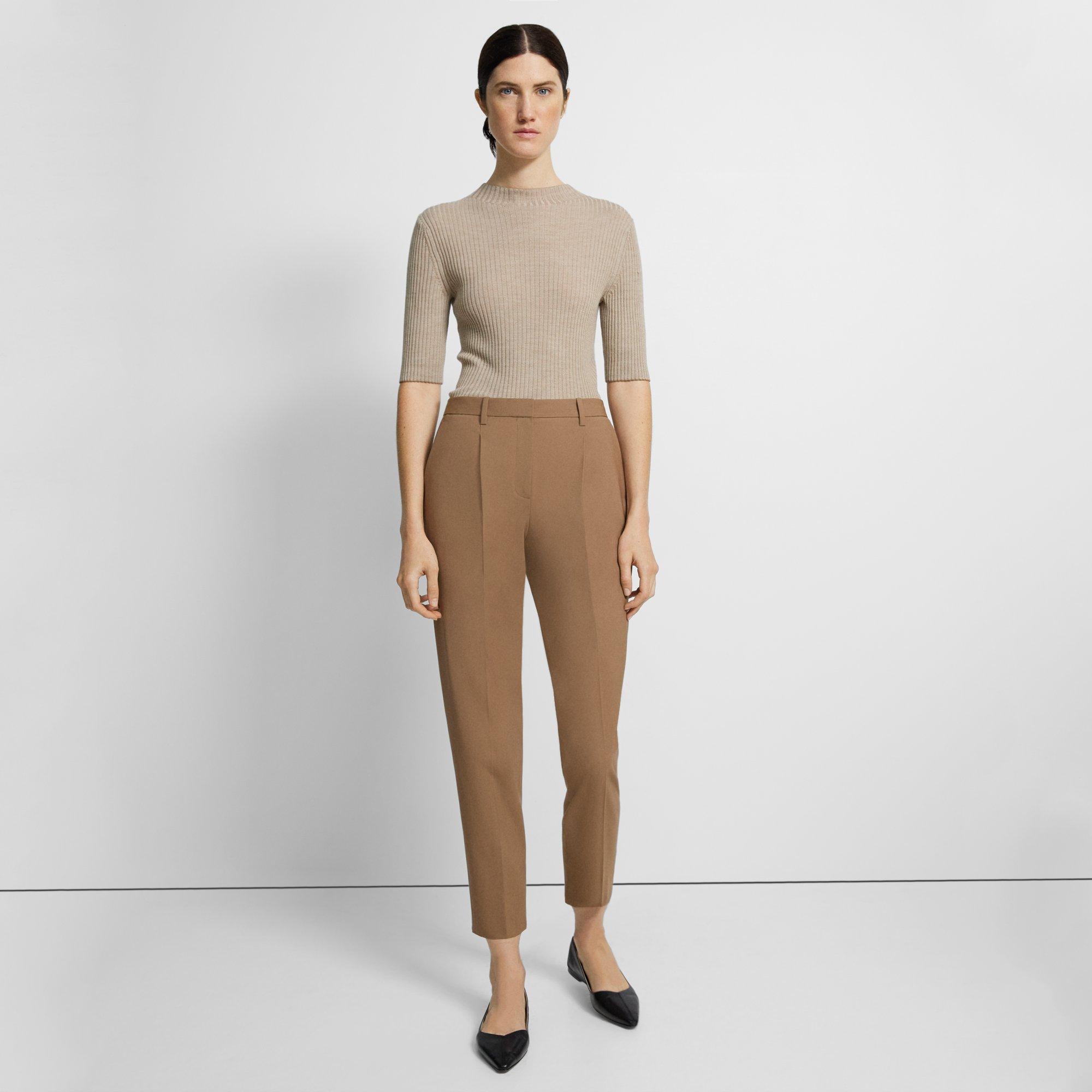 Pleated Treeca Pant in Good Wool