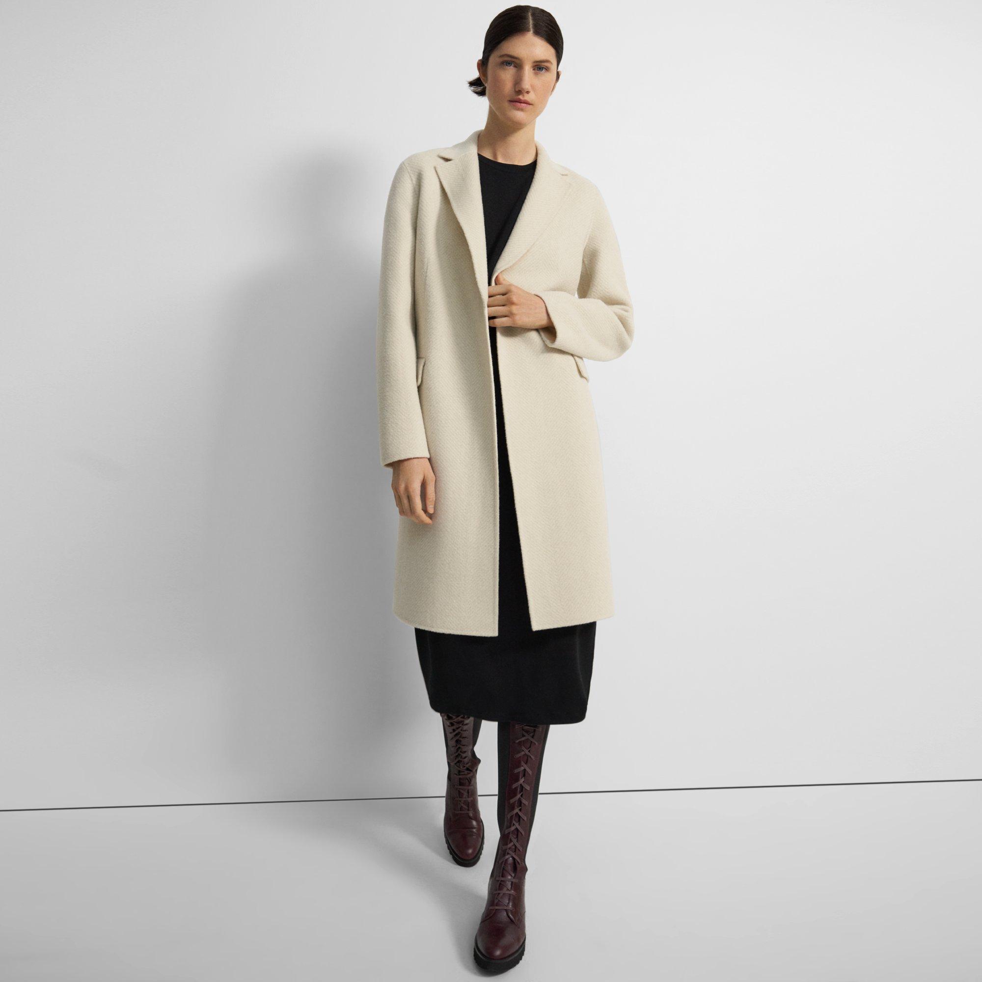 SMOOTH MELANGE WRAP COAT Sサイズ - アウター