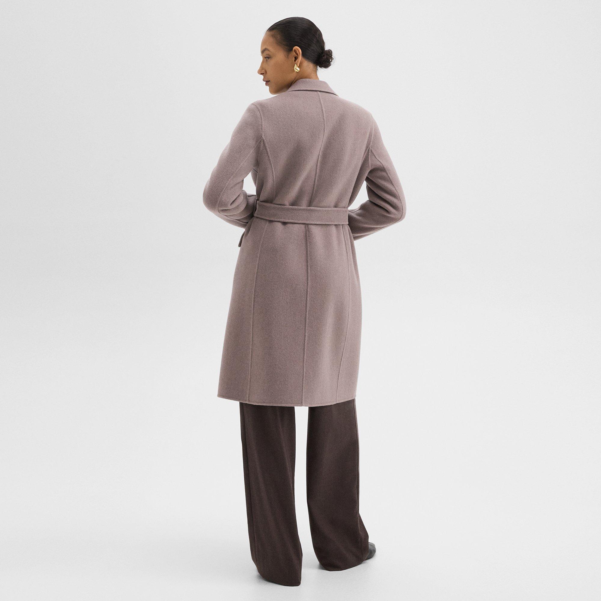 Wrap Coat in Double-Face Wool-Cashmere