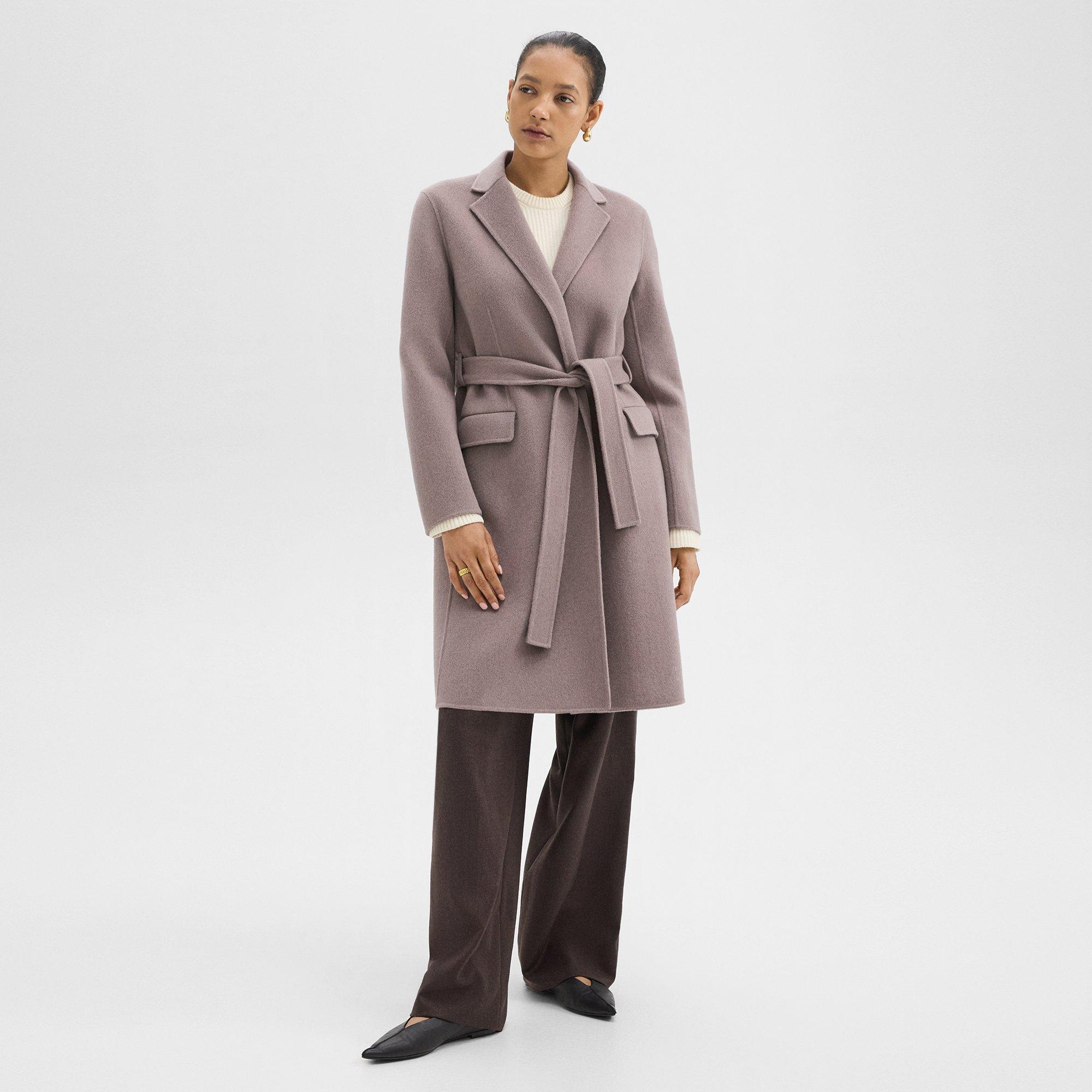 Wrap Coat in Double-Face Wool-Cashmere