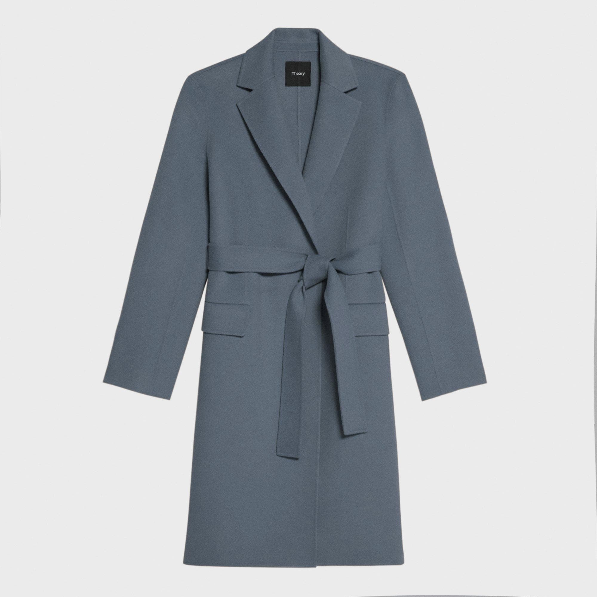 Wrap Coat in Double-Face Wool-Cashmere