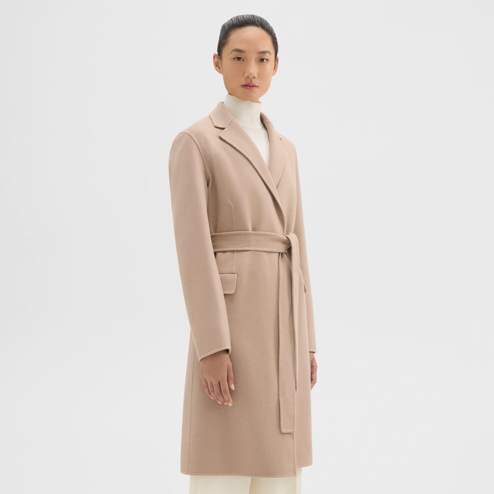 Wrap Coat in Double-Face Wool-Cashmere