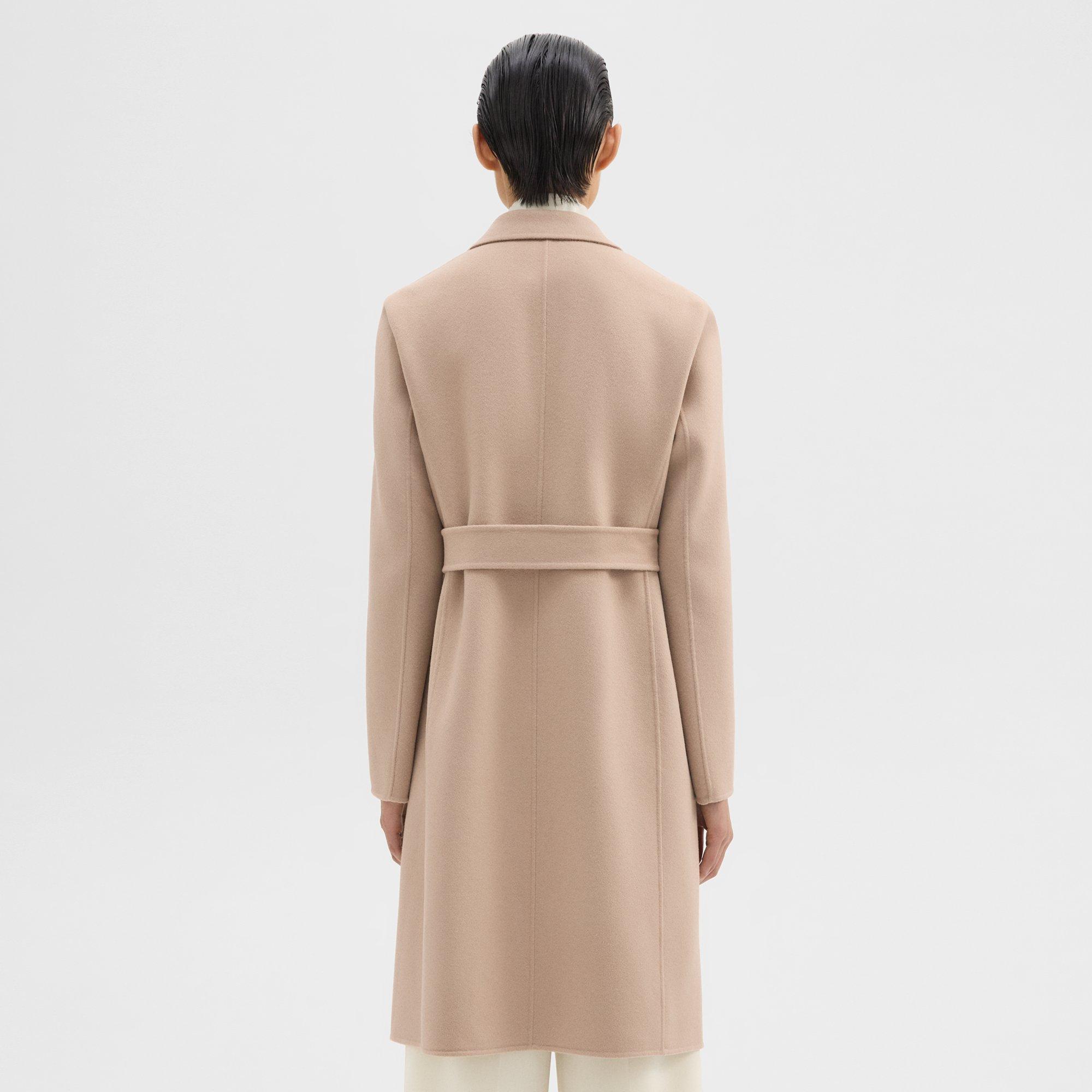 Wrap Coat in Double-Face Wool-Cashmere