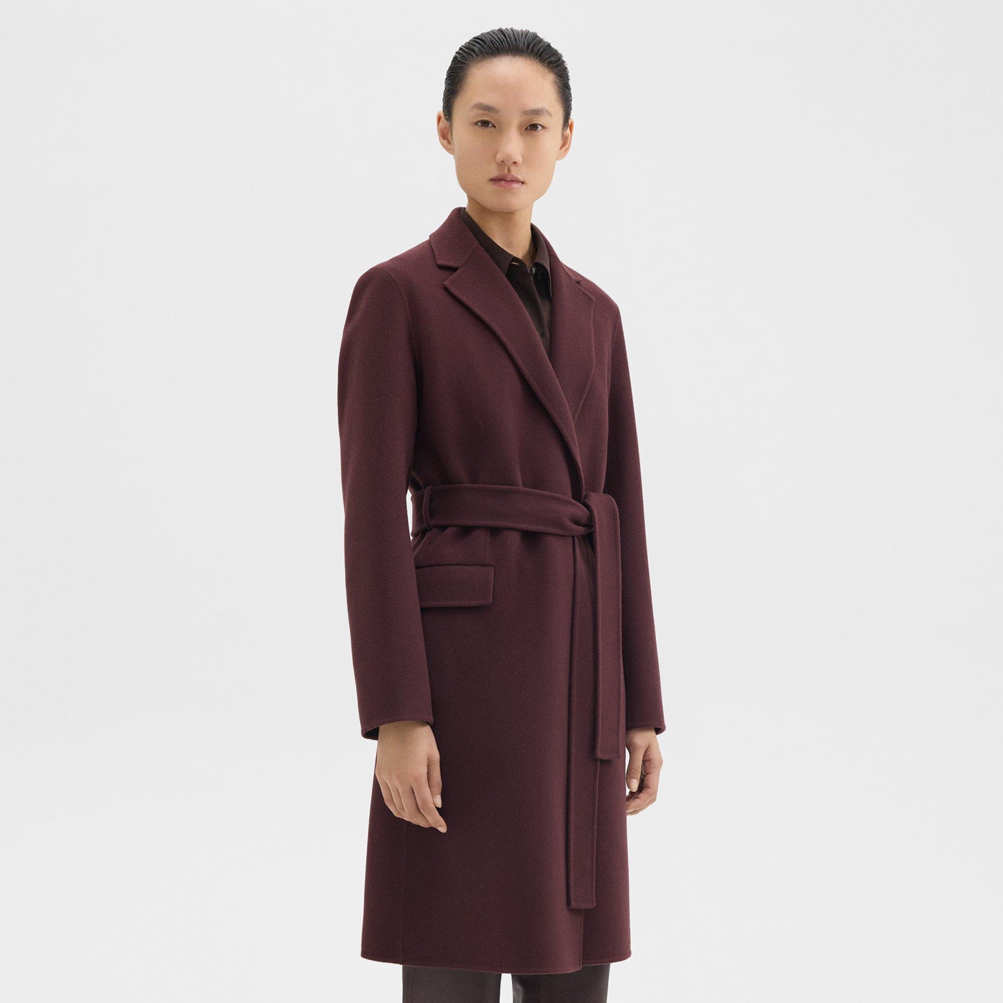 Wrap Coat in Double-Face Wool-Cashmere