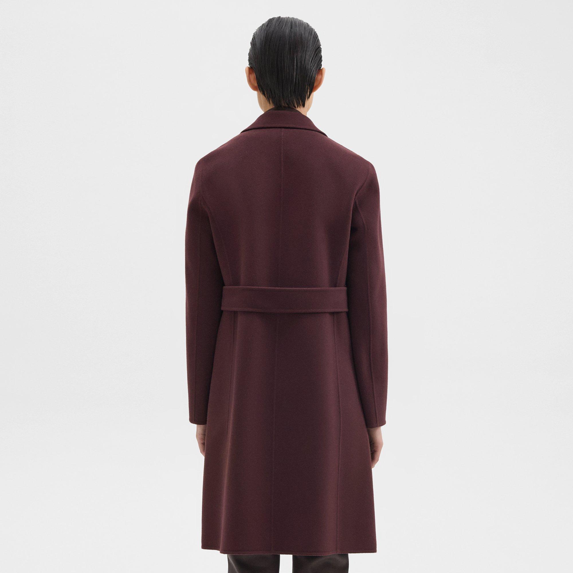 Wrap Coat in Double-Face Wool-Cashmere