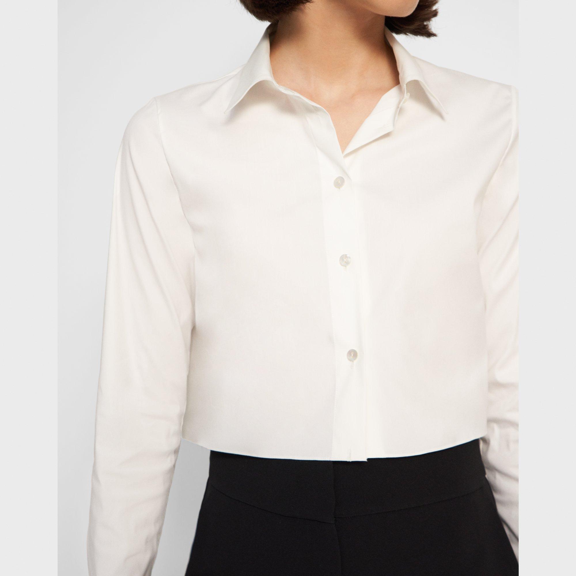 Good Cotton Cropped Shirt | Theory