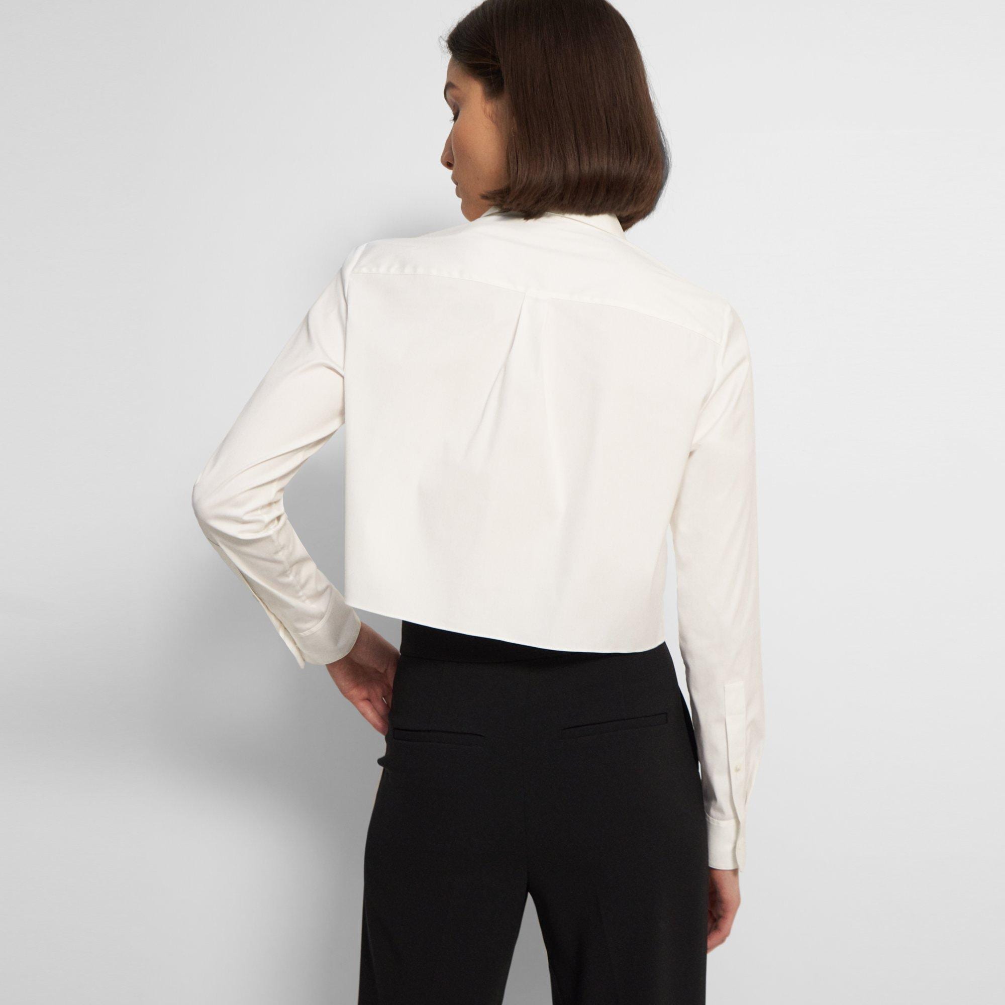 Good Cotton Cropped Shirt | Theory