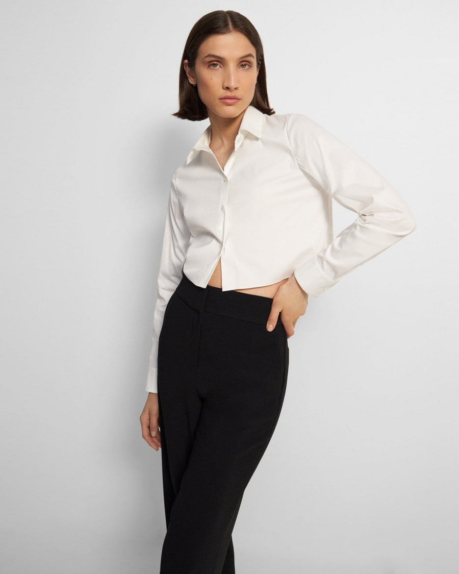 Cropped Shirt in Good Cotton