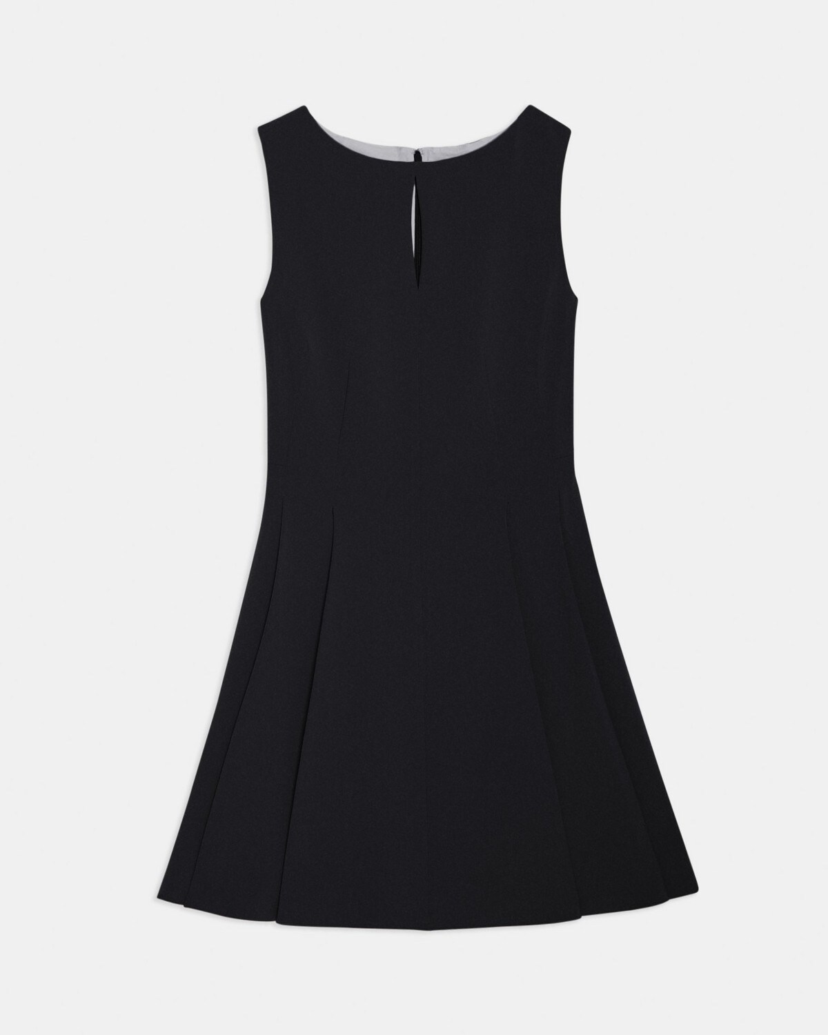 Fit-and-Flare Dress in Admiral Crepe