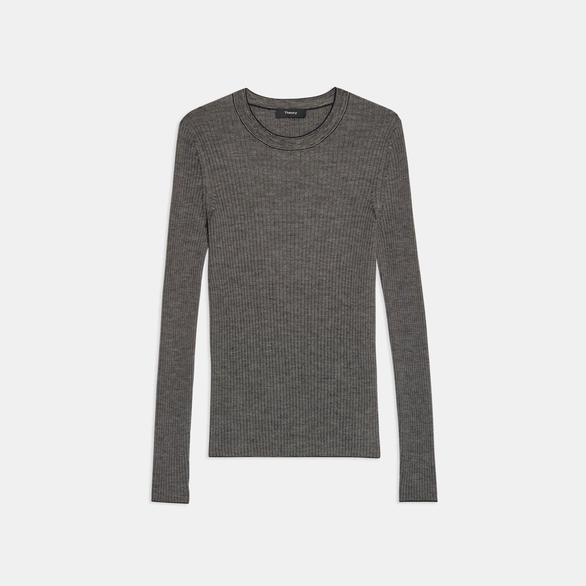 Long-Sleeve Tee in Regal Wool