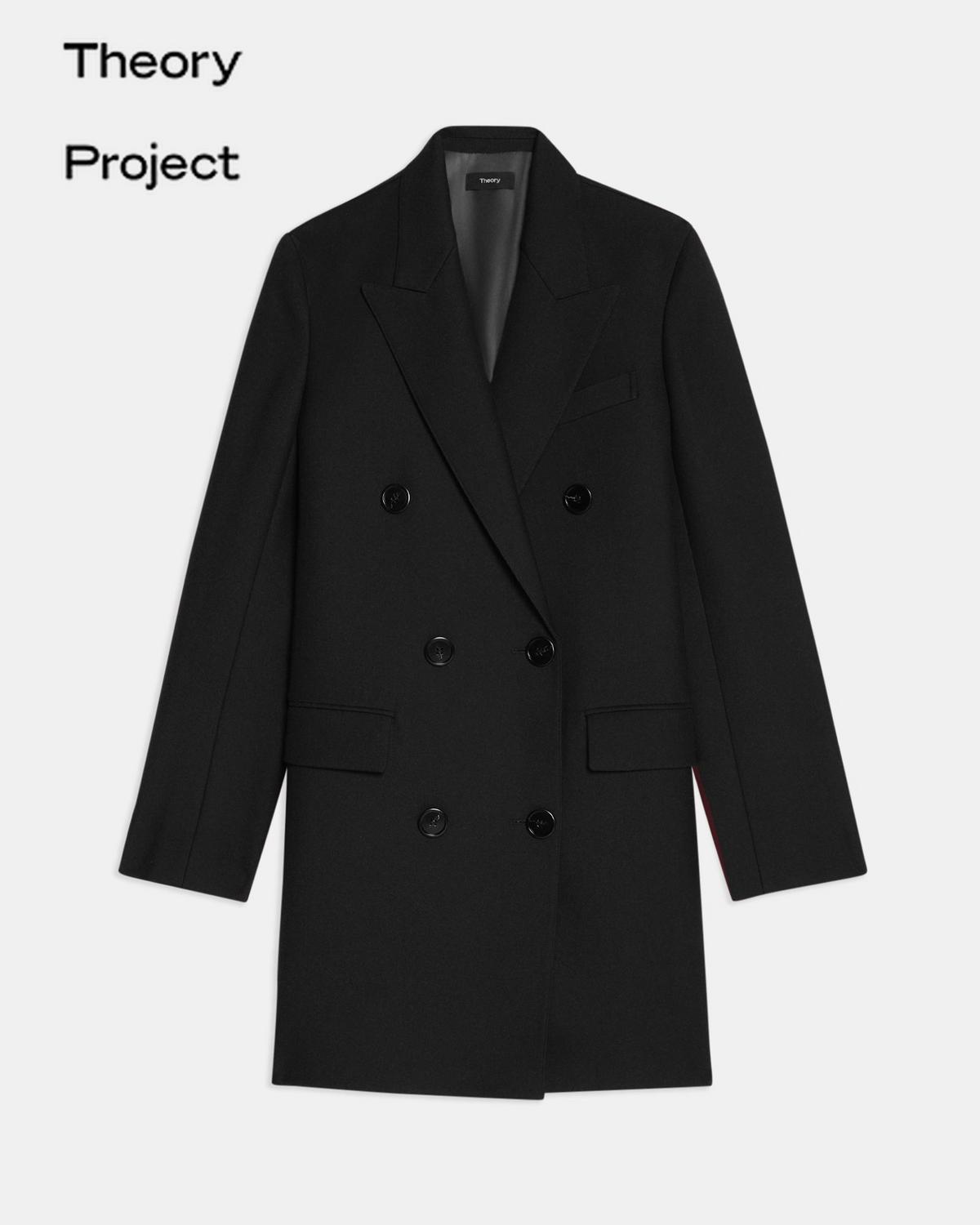 Double-Breasted Bond Wool Luxe Coat