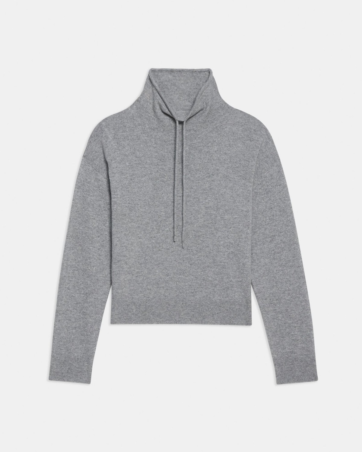 Drawstring Turtleneck Sweater in Cashmere