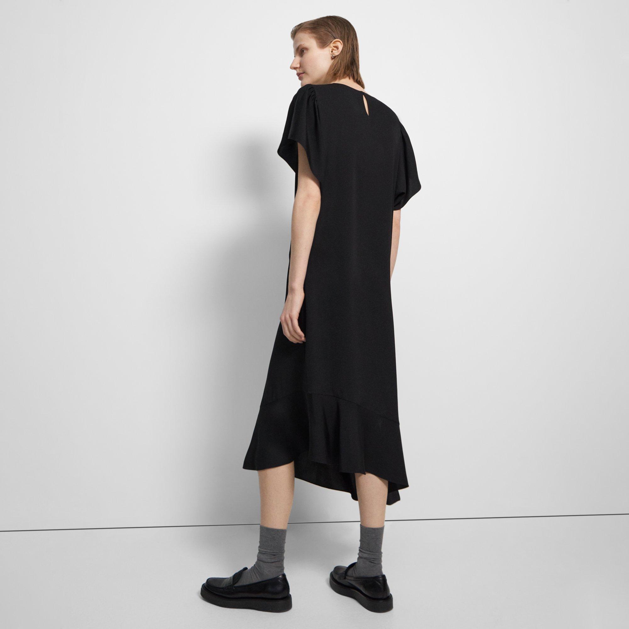 Asymmetrical Silk Dress Theory Project