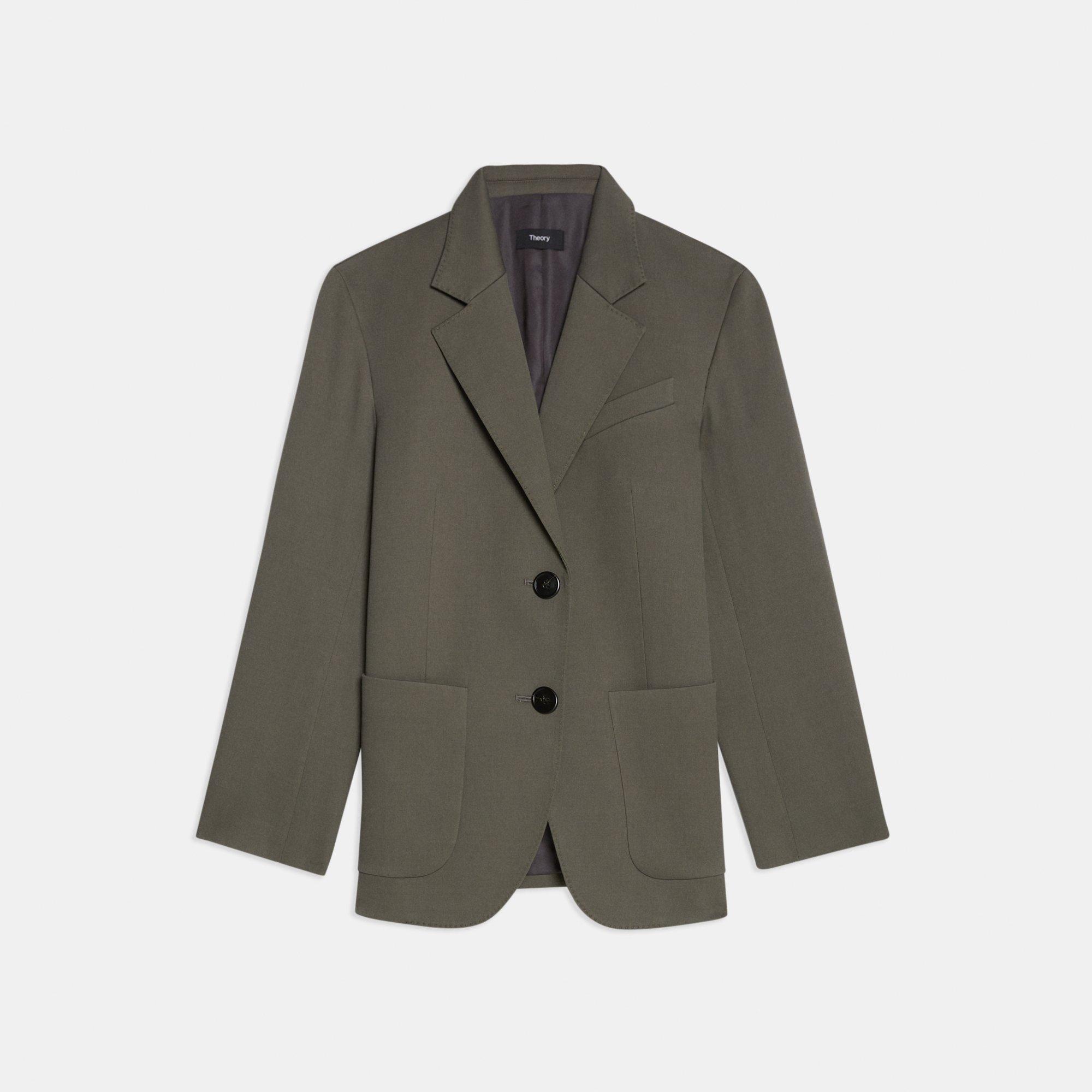 Twill Blazer Sage