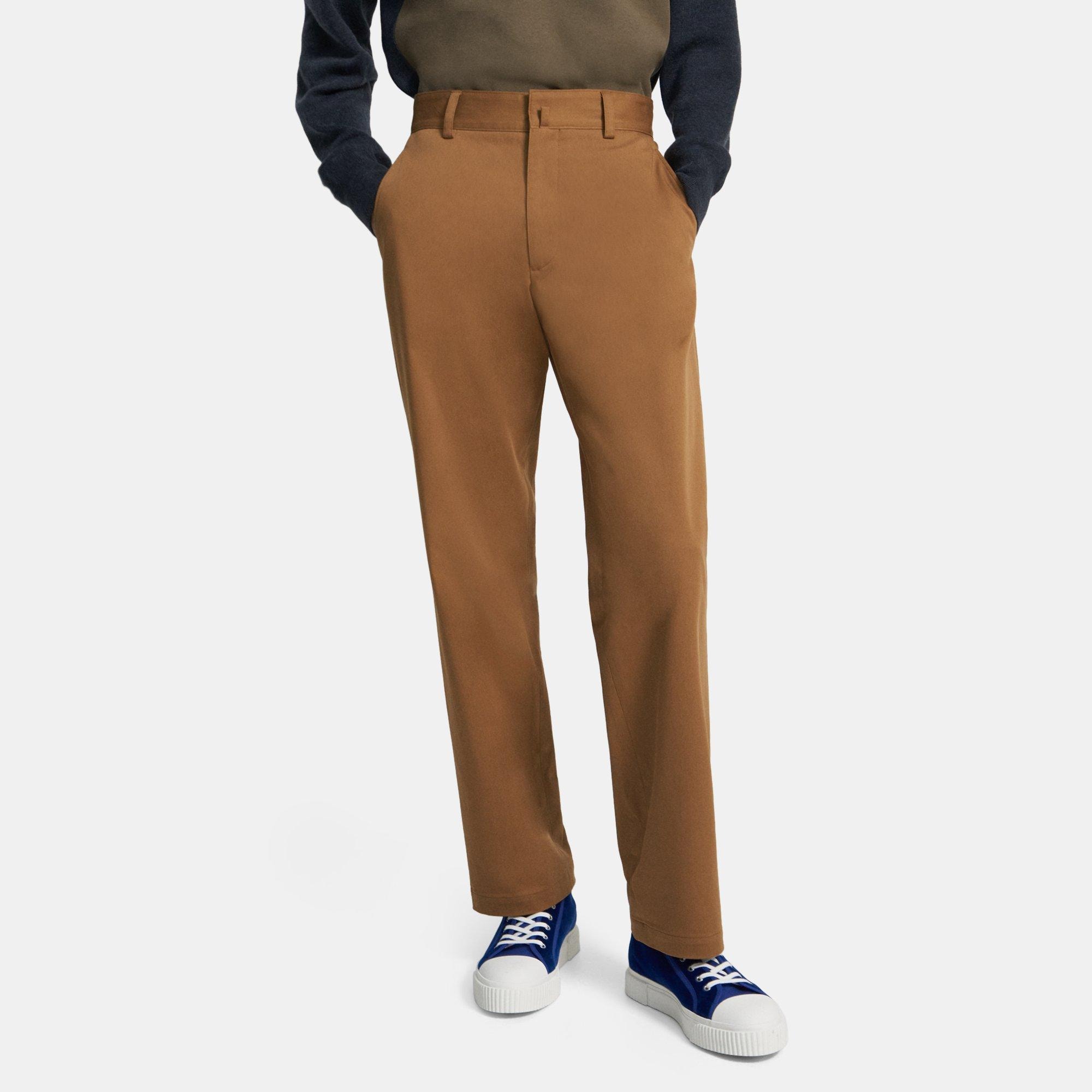 Cotton Twill Straight-Leg Pant