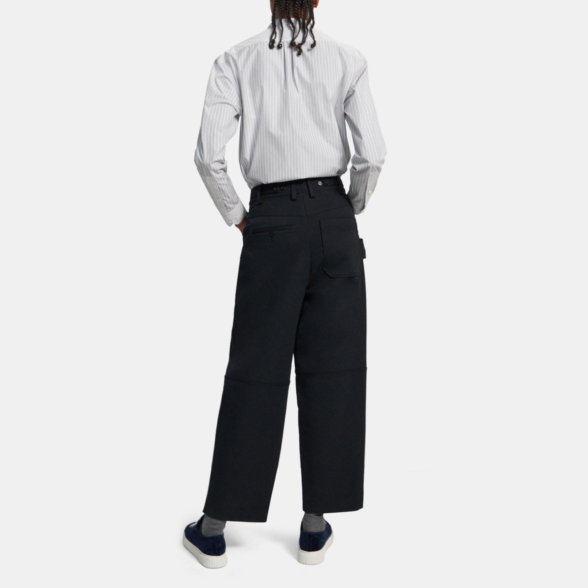 Black CottonWool Twill FivePocket Pant Theory Project