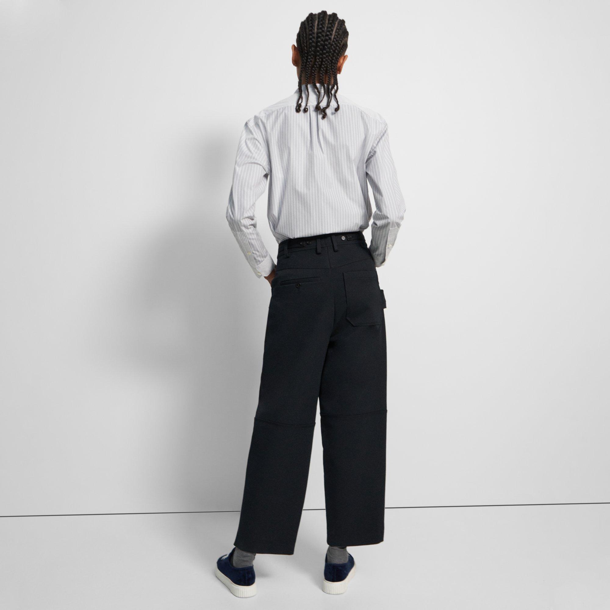 Black CottonWool Twill FivePocket Pant Theory Project