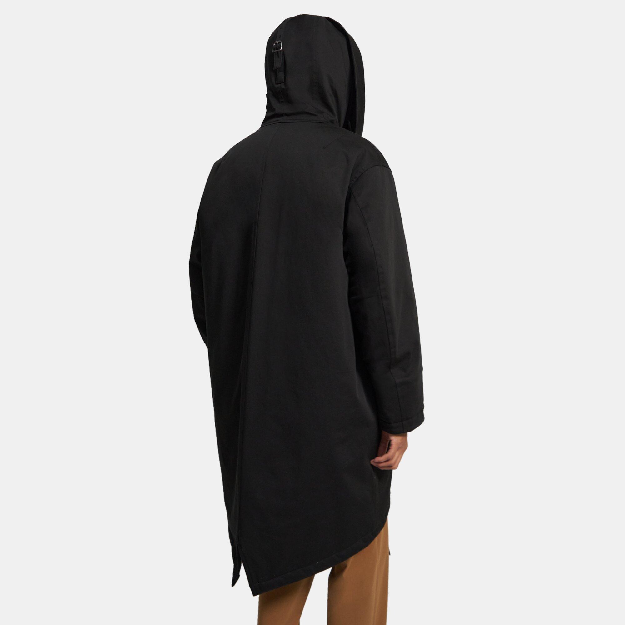 Parka à capuche en coton