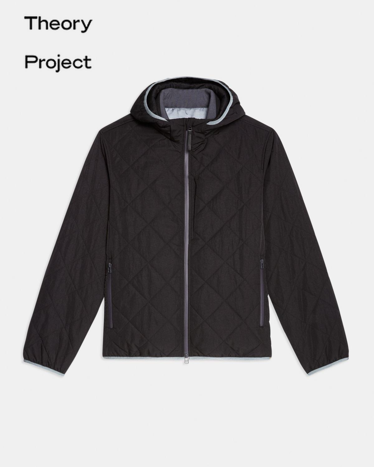 Hooded Recycled Tech Nylon Jacket