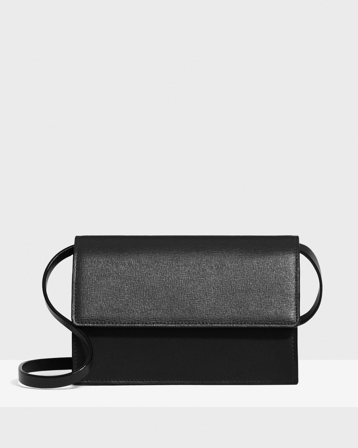 Shoulder Box Bag in Leather