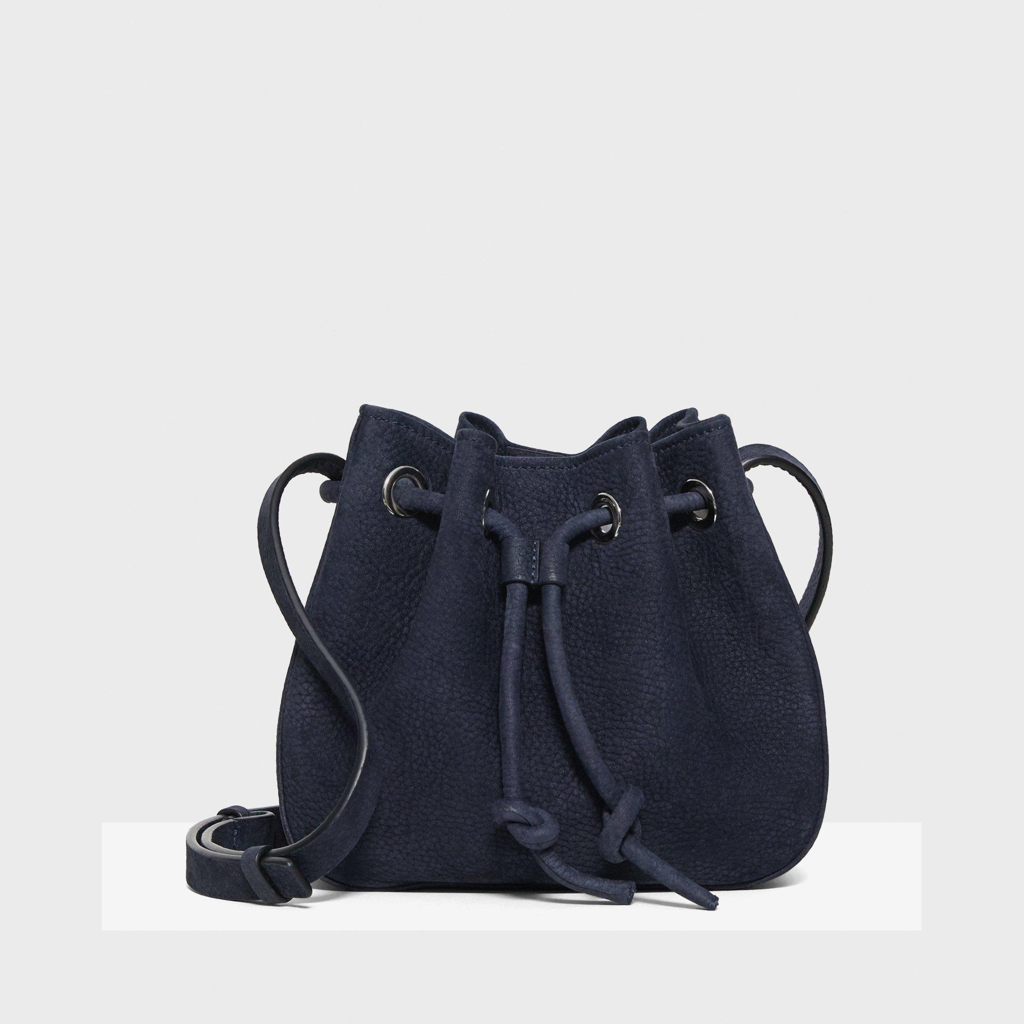 Small Bucket Bag in Leather