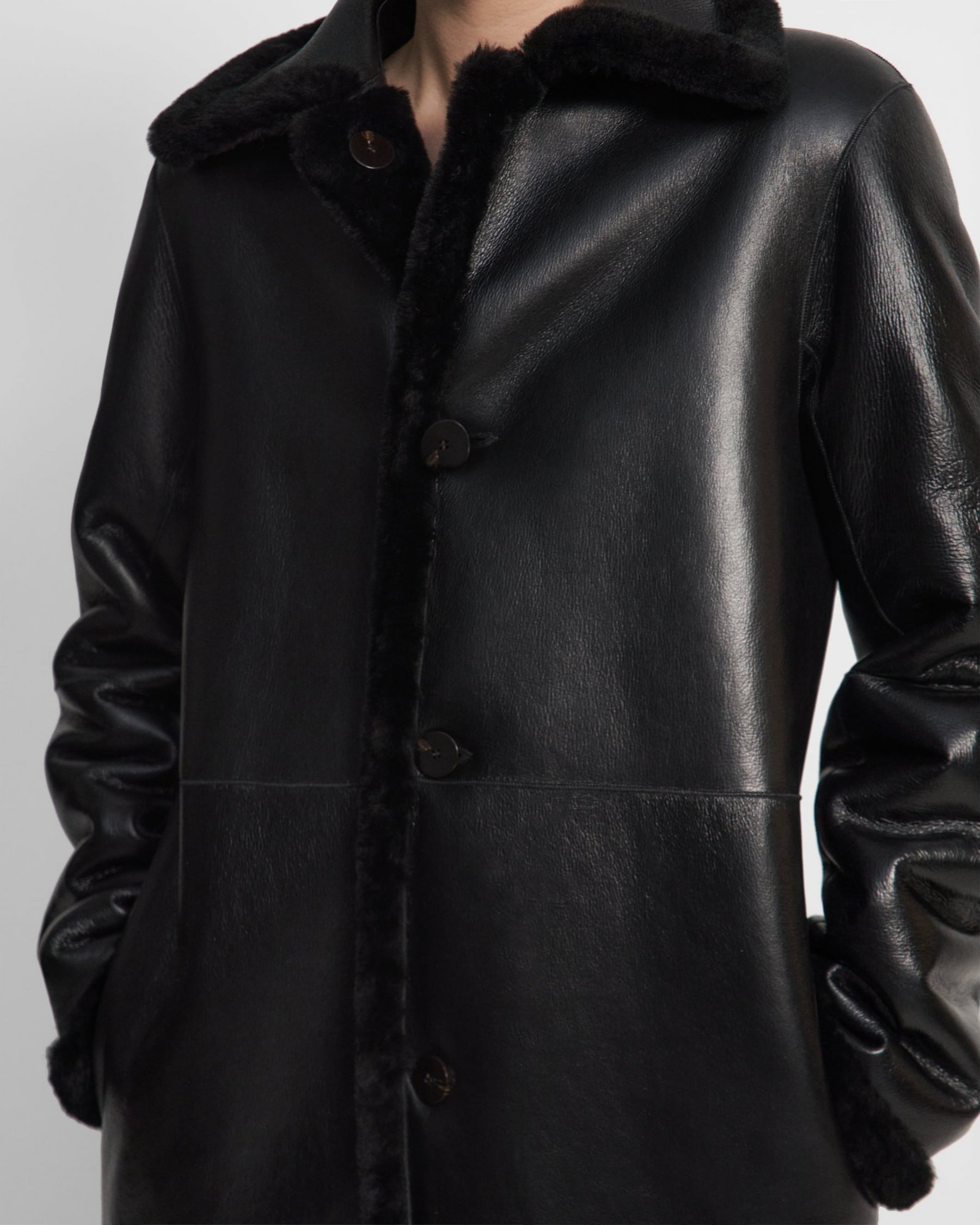 SHEARLING TRENCH