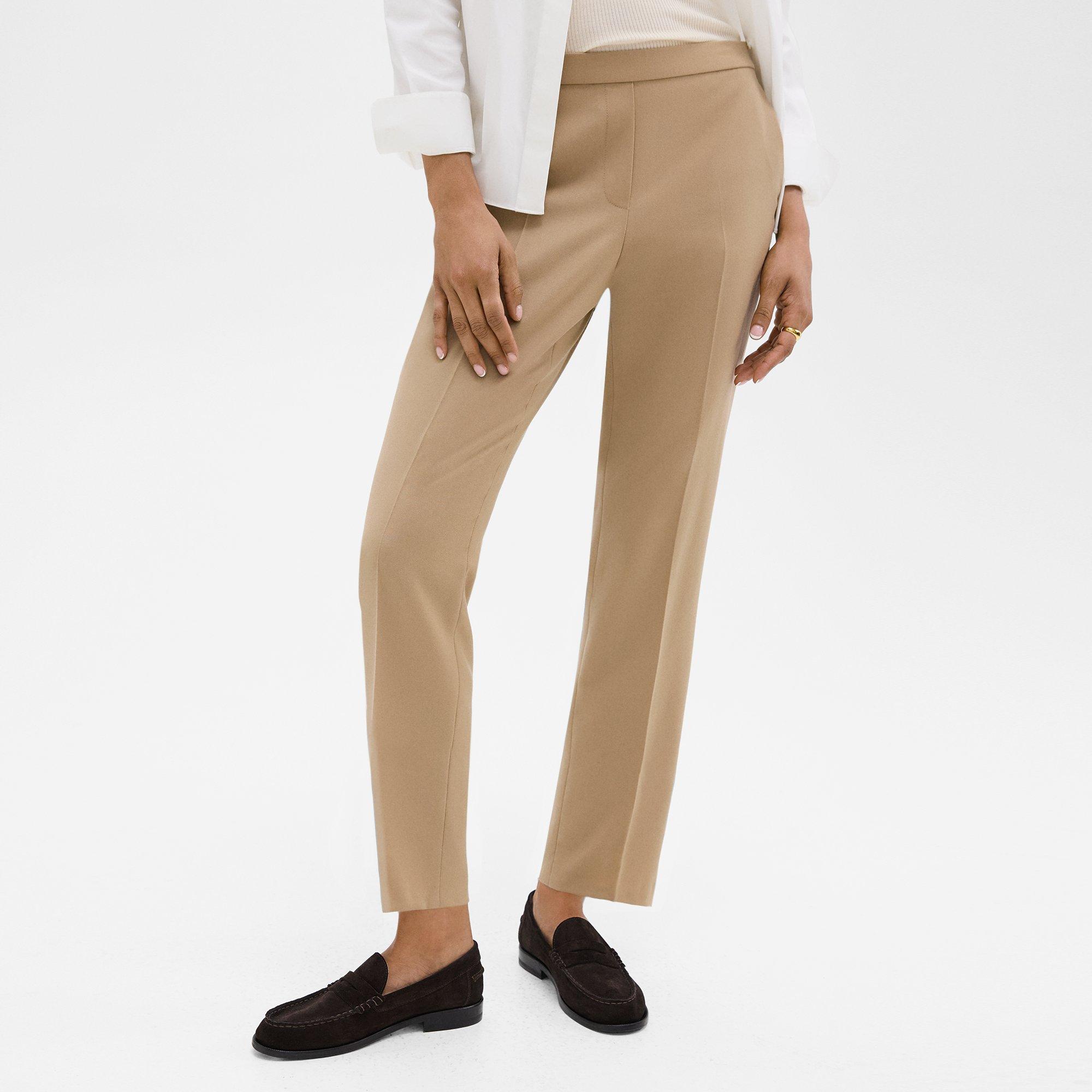 Treeca Pull-On Trousers in Sleek Flannel