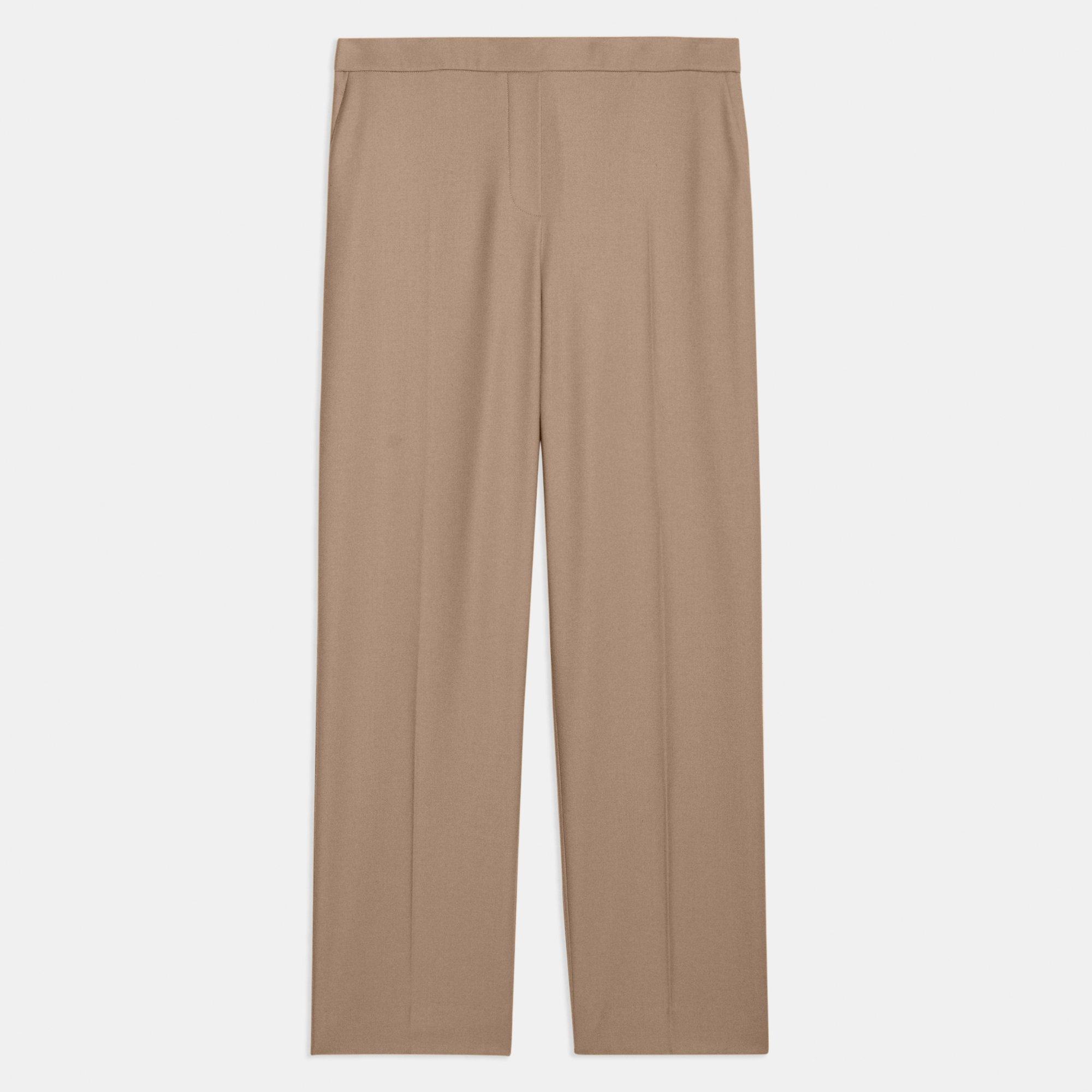 Treeca Pull-On Trousers in Sleek Flannel