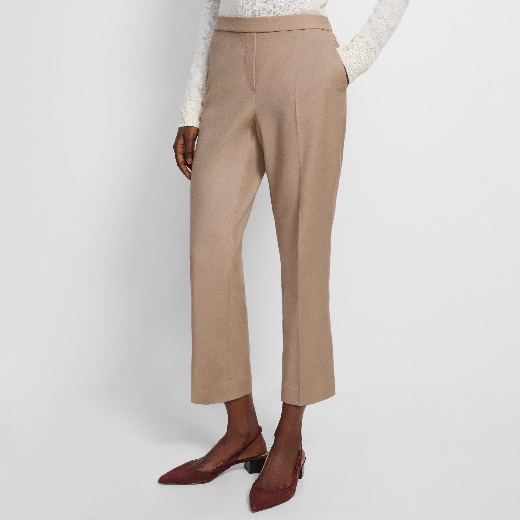 Treeca Pull-On Trousers in Sleek Flannel