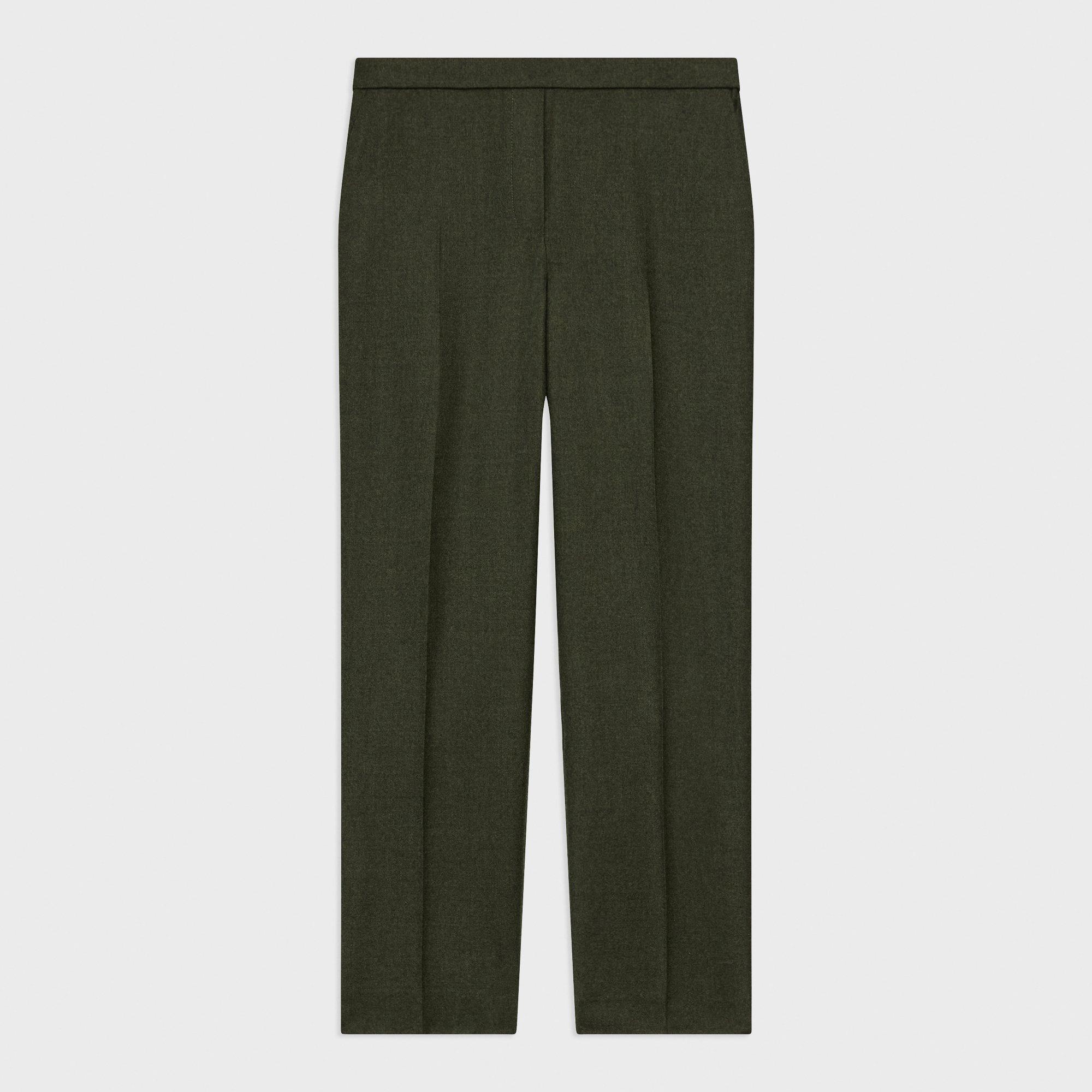 Treeca Pull-On Trousers in Sleek Flannel