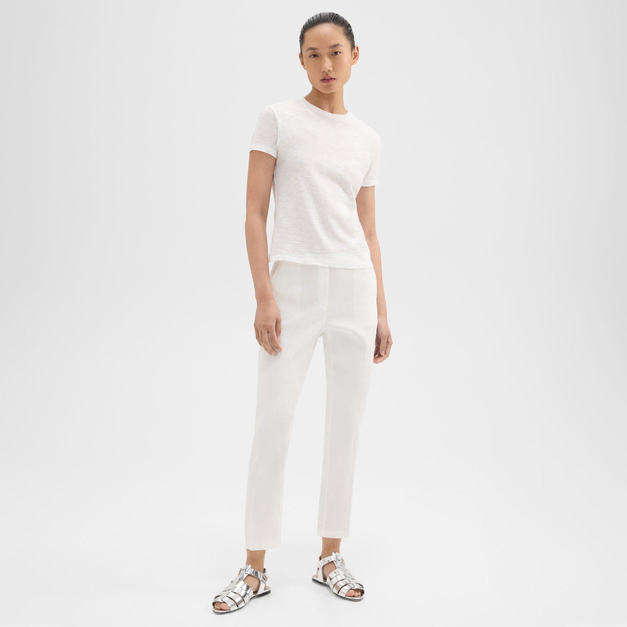 Treeca Pull-On Trousers in Good Linen