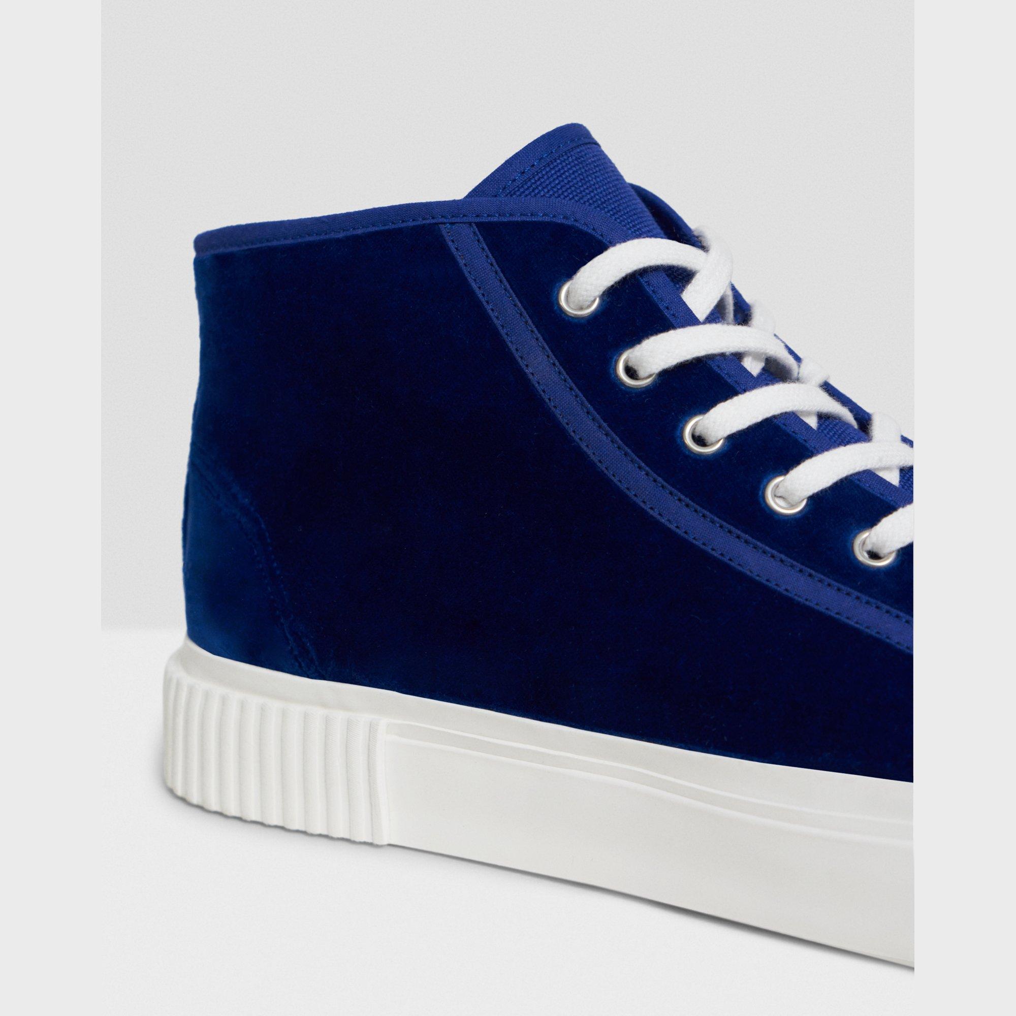 High-Top Velvet Sneaker