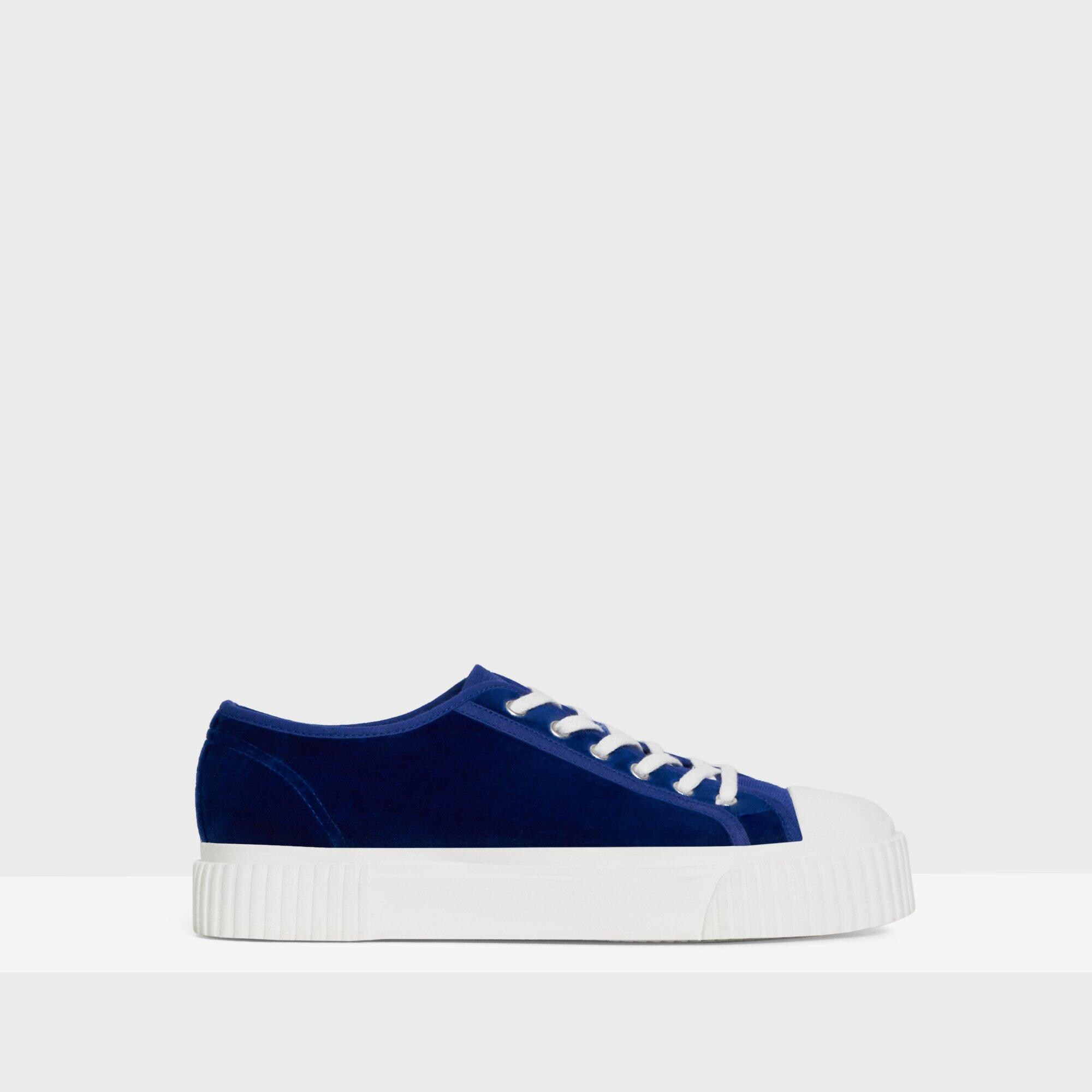 Low-Top Velvet Sneaker