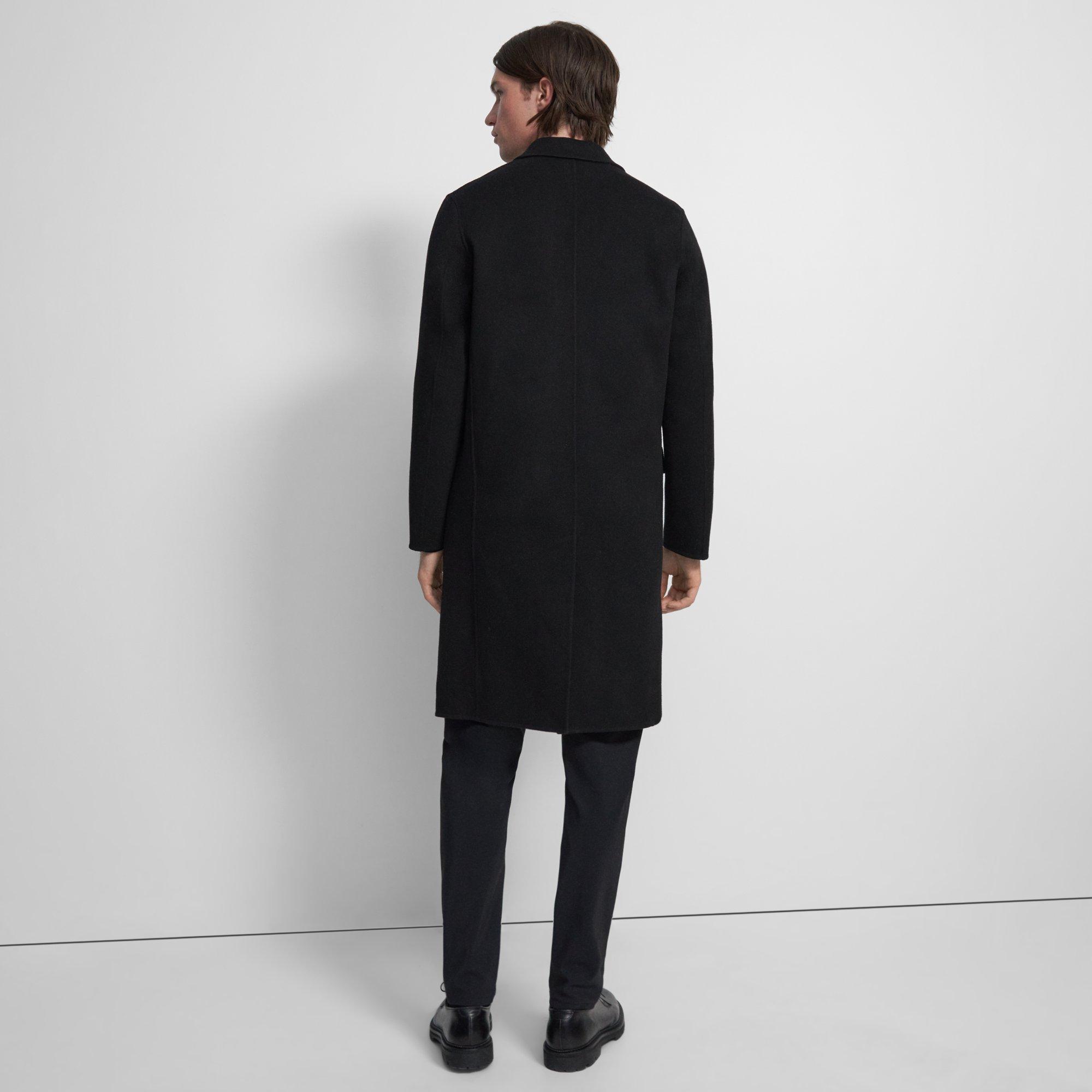suffolk coat in double face wool cashmere