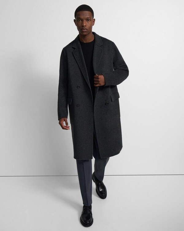 띠어리 Theory Suffolk Coat in Double-Face Wool-Cashmere,PESTLE MELANGE