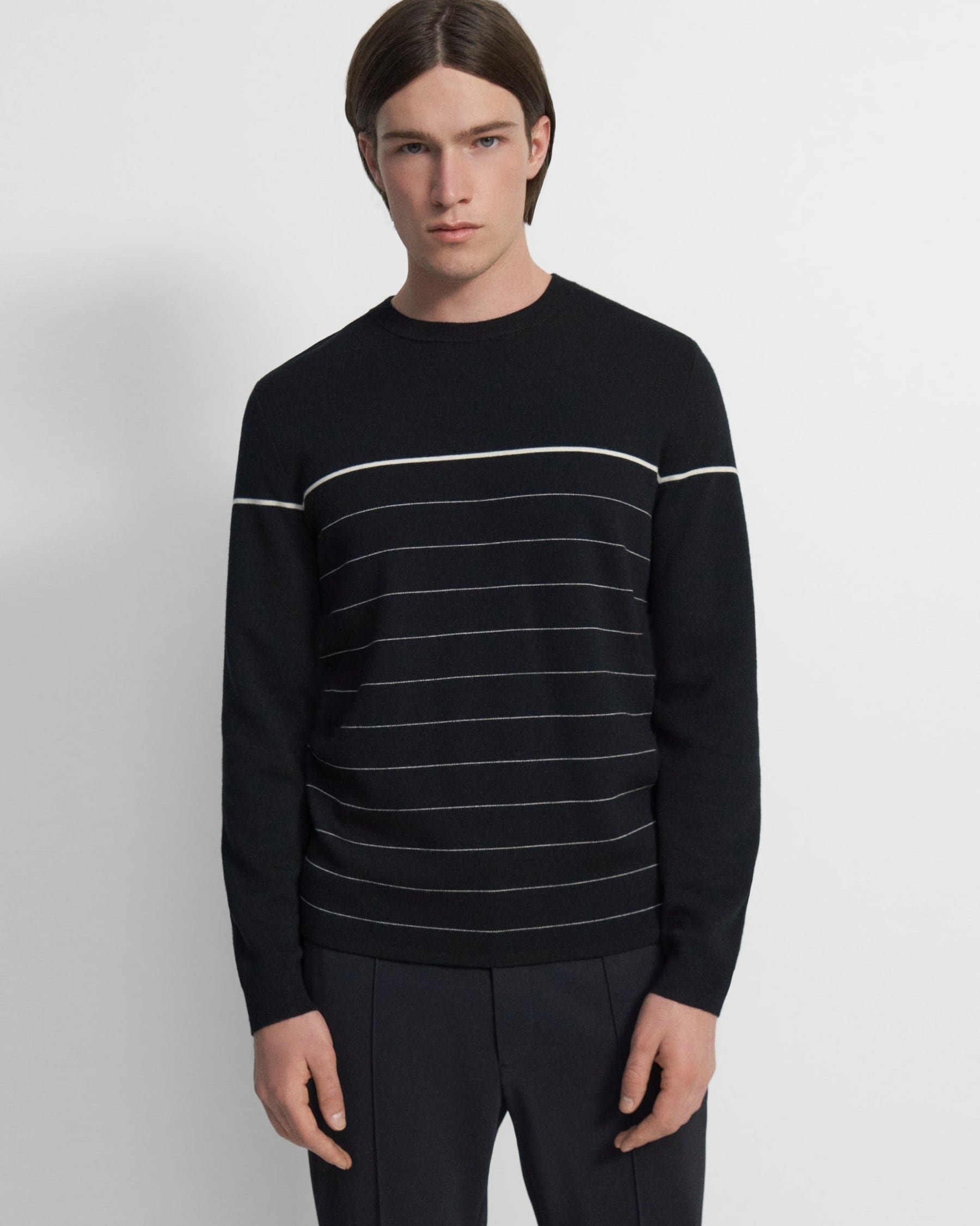 Theory Arnaud Crewneck Sweater in Regal Wool