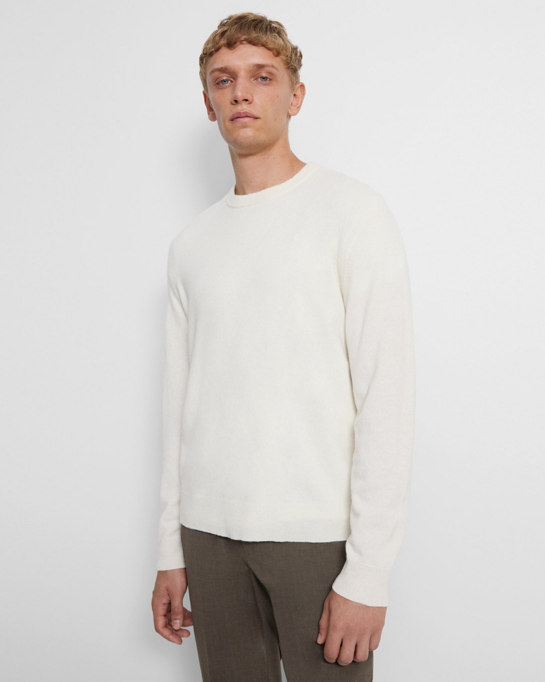 Theory Hilles Crewneck Sweater in Cashmere