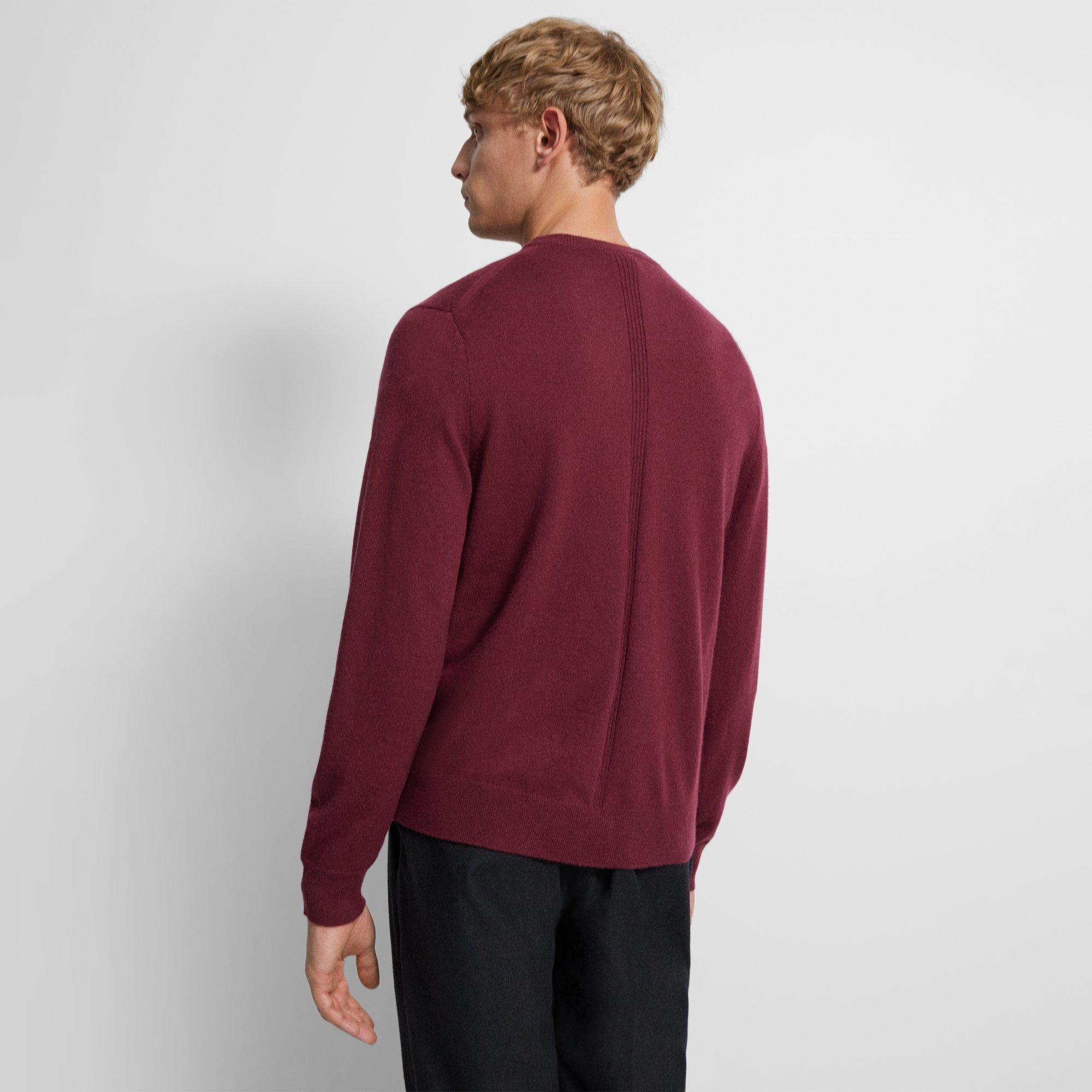 Purple Cashmere Hilles Crewneck Sweater | Theory