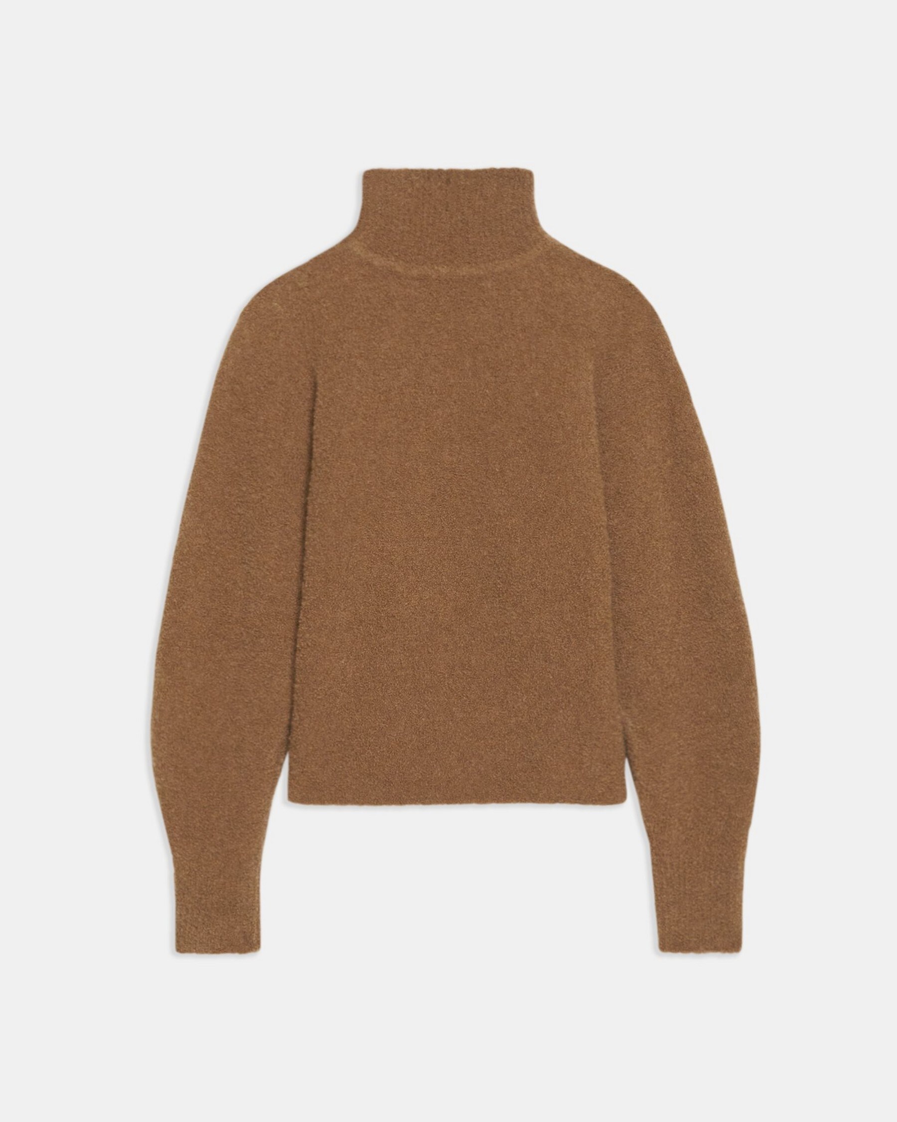 Oversized Turtleneck Sweater in Wool Bouclé