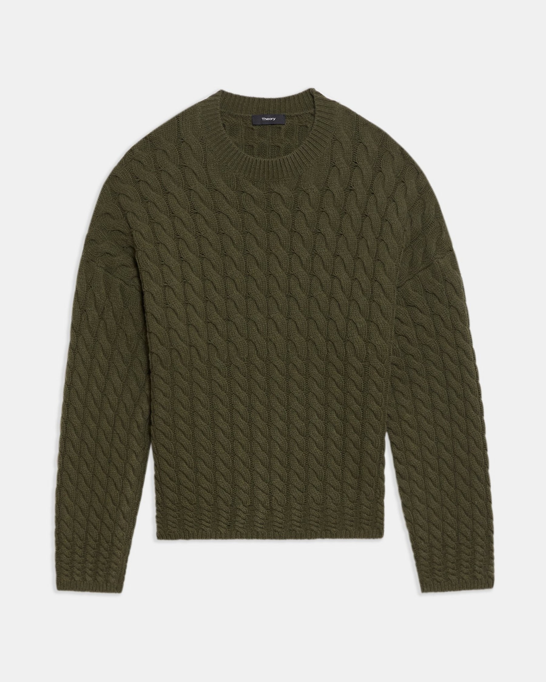 Cable Knit Sweater Green