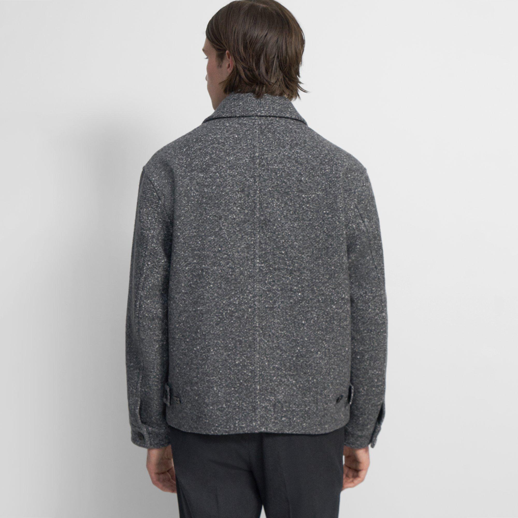 Milo Zip Jacket in Wool-Blend Bouclé