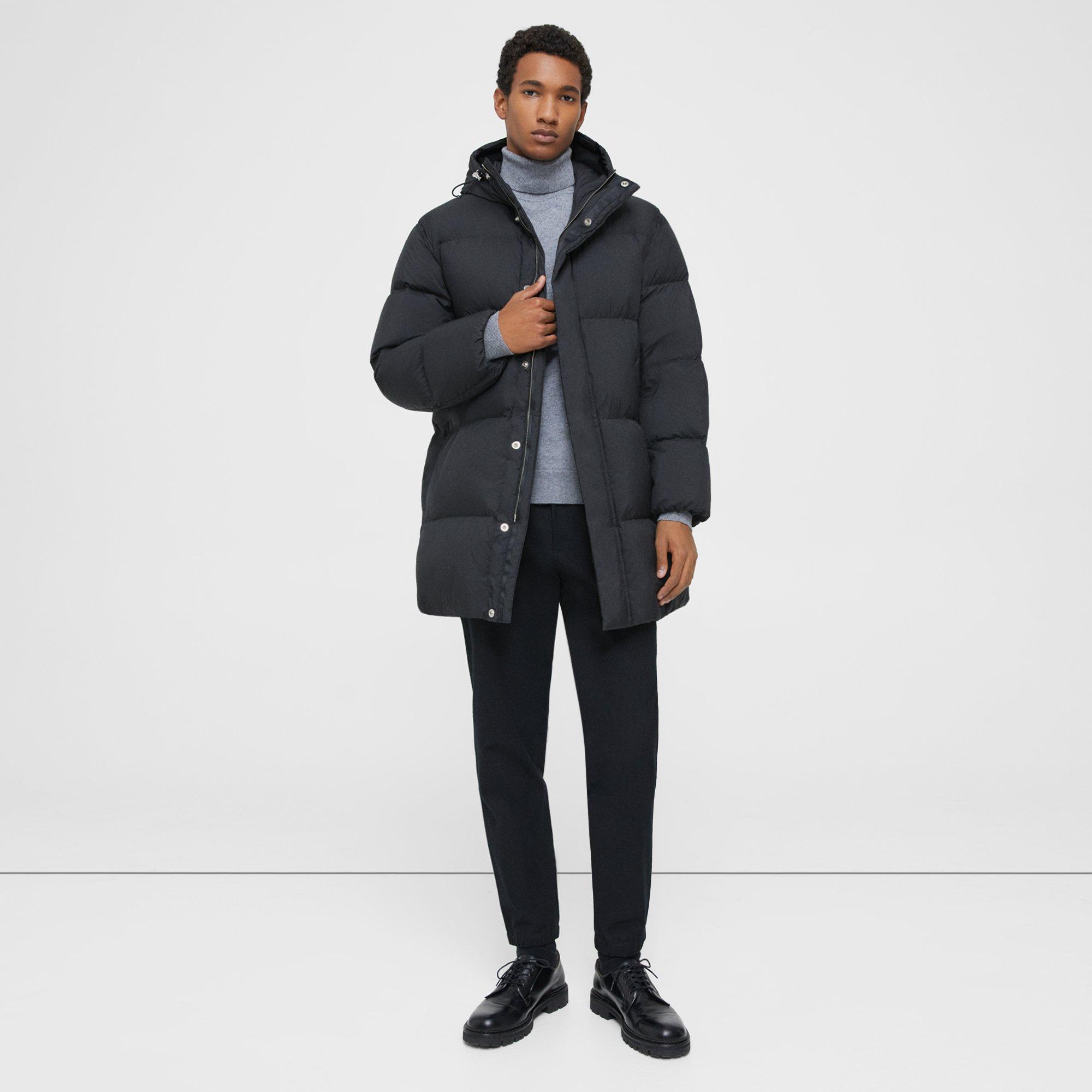 Declan Puffer Coat in Water-Resistant Nylon